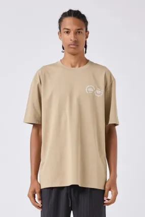 Sustainable Fabric Blend MultiFunctional Pocket Placement 10th Tee Beige