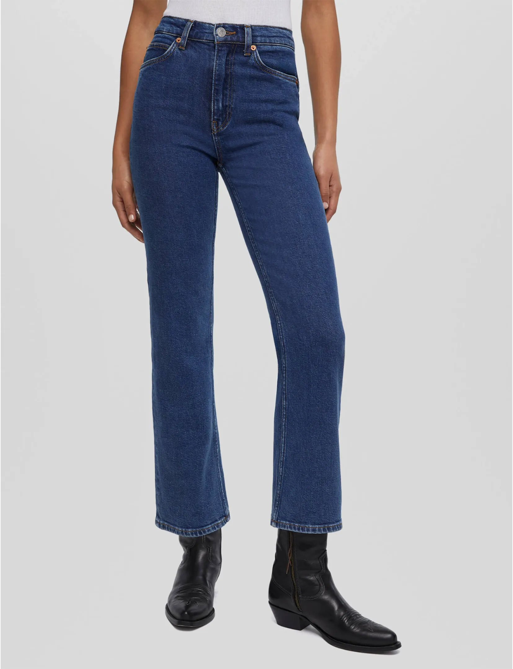 Timeless Comfort Go-to Comfort 70s Crop Bootcut, Faded Rider