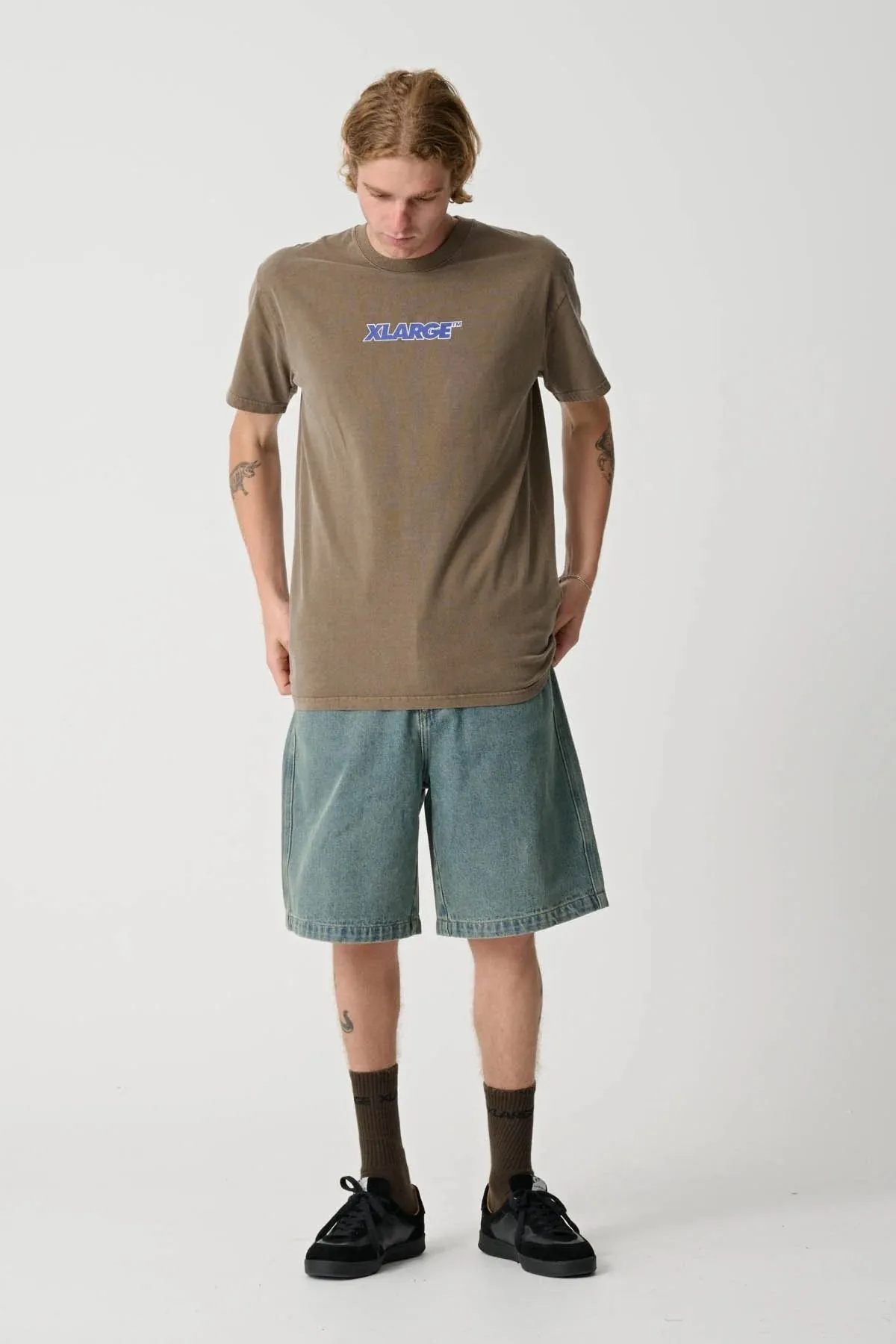 91 Key Italic OG Short Sleeve Tee Pigment Coffee Stretch Comfort Retro design