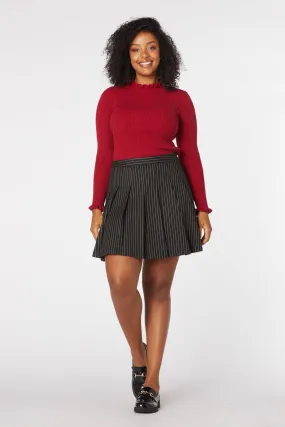 Abigail Pinstripe Skirt Stretch Support Fit Quick Comfort Design