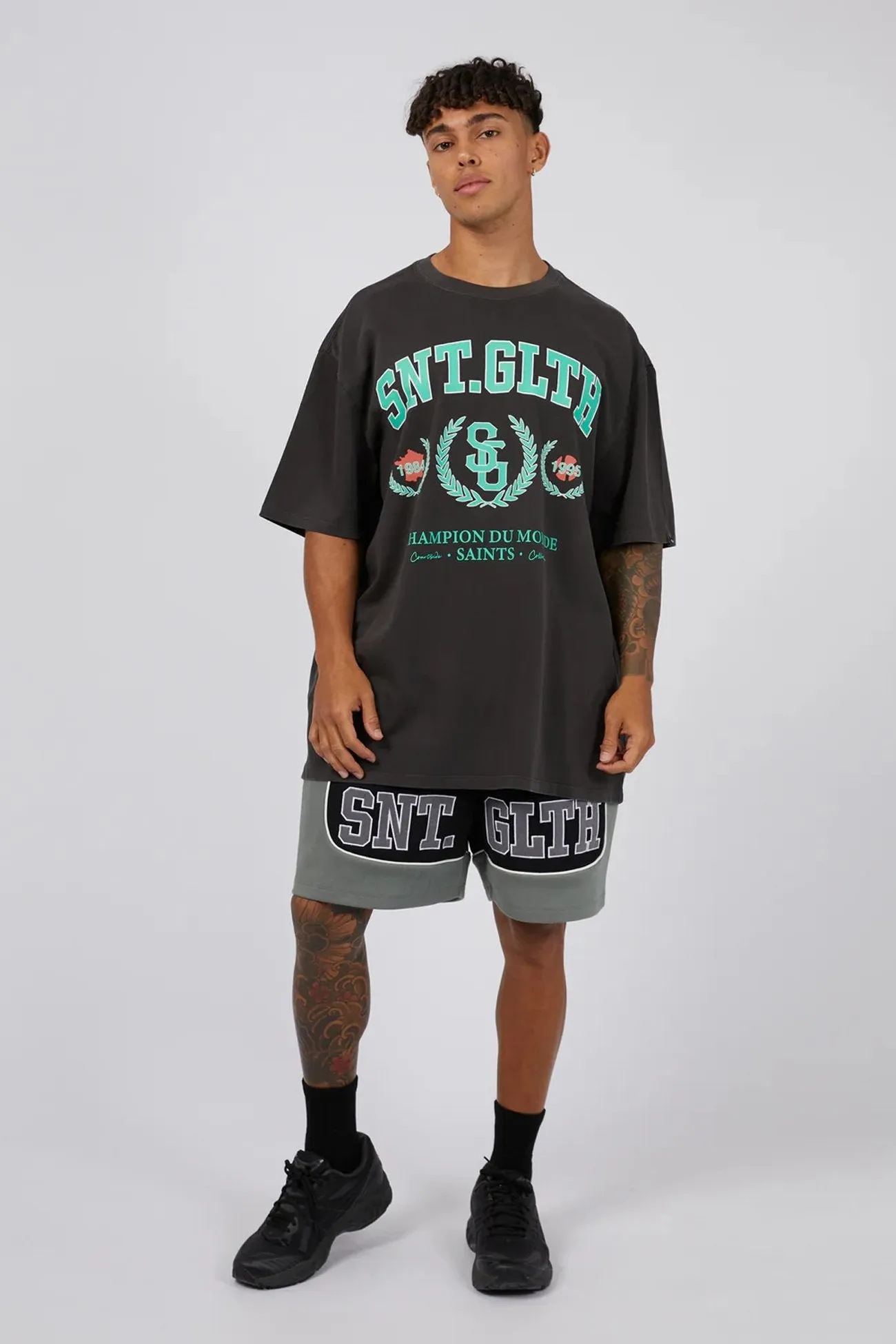 League Tee Coal VentilatedArmholes