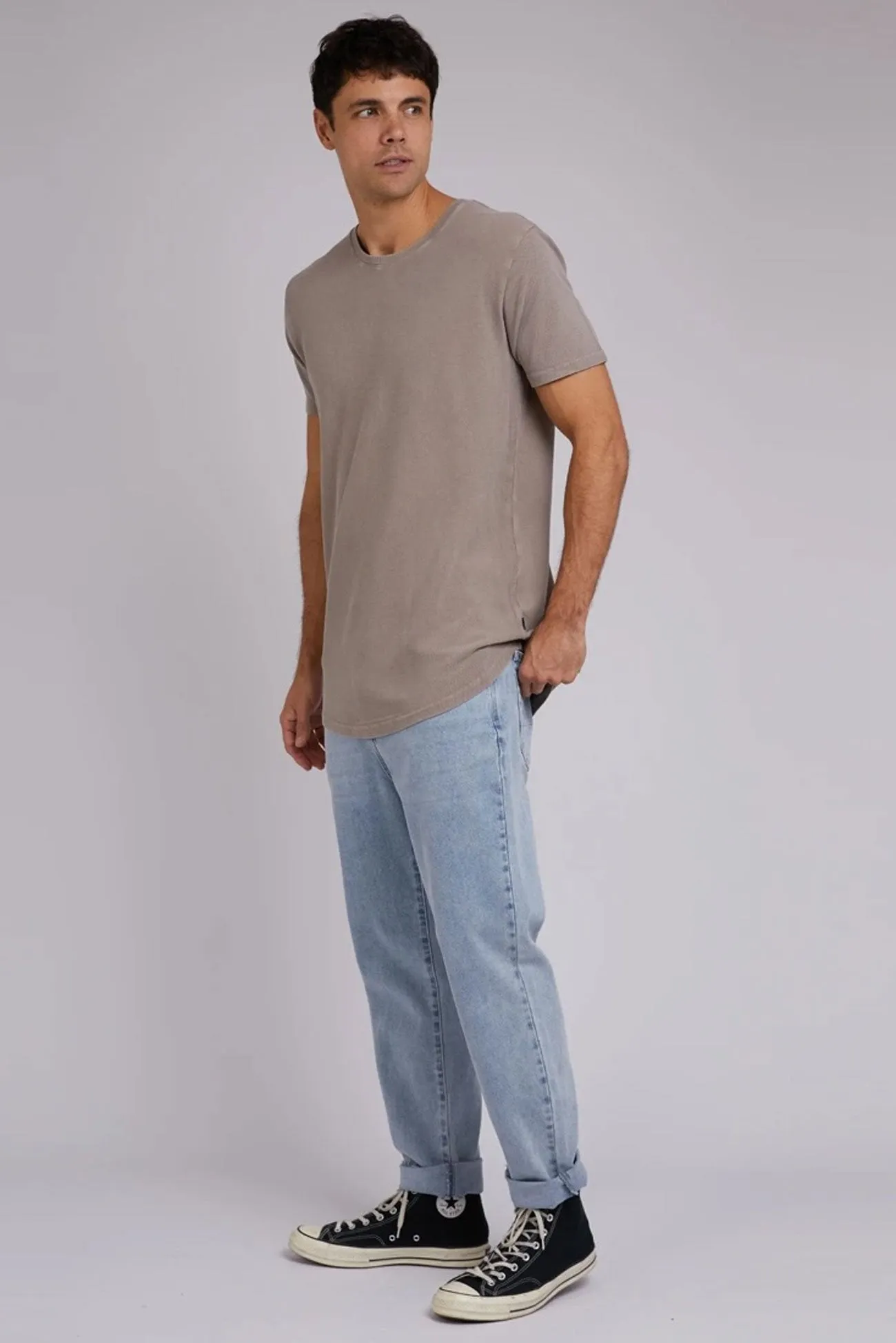 Acid Tail Tee Mushroom Drop Shoulder Cut Soft Touch Fabric