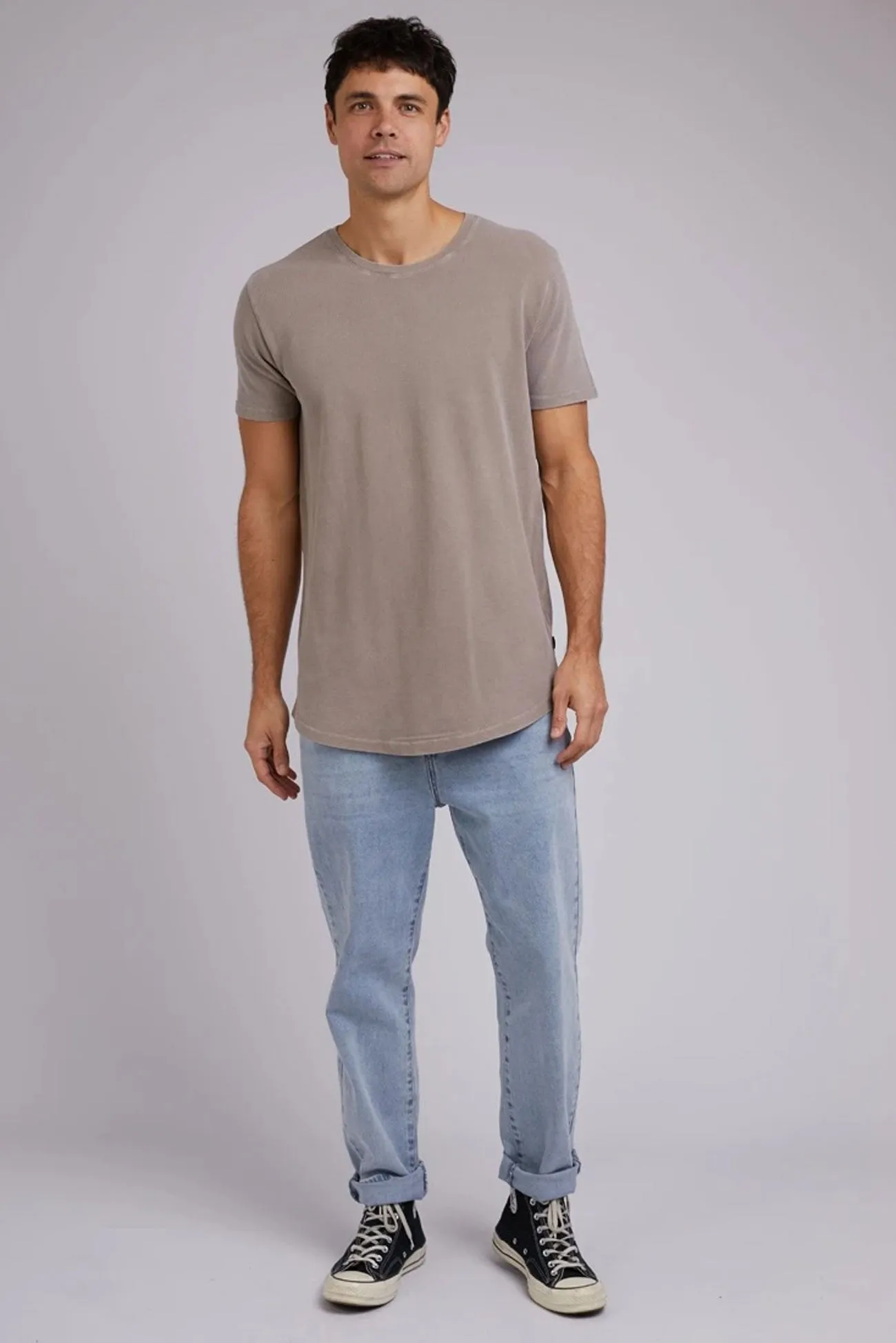 Acid Tail Tee Mushroom FourWayStretch RibbedHemline