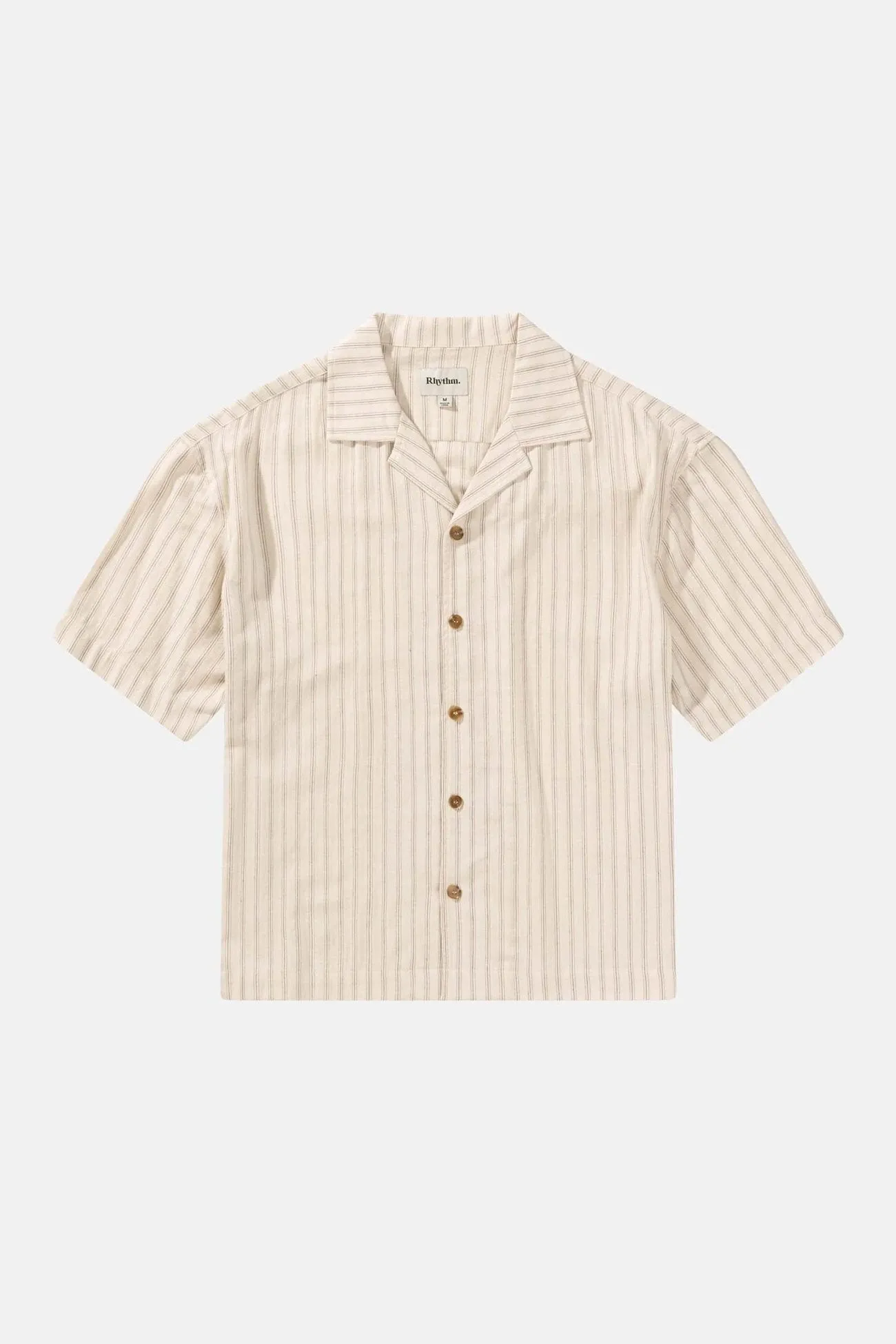 Relaxed Stripe Short Sleeve Shirt Natural RelaxedFit