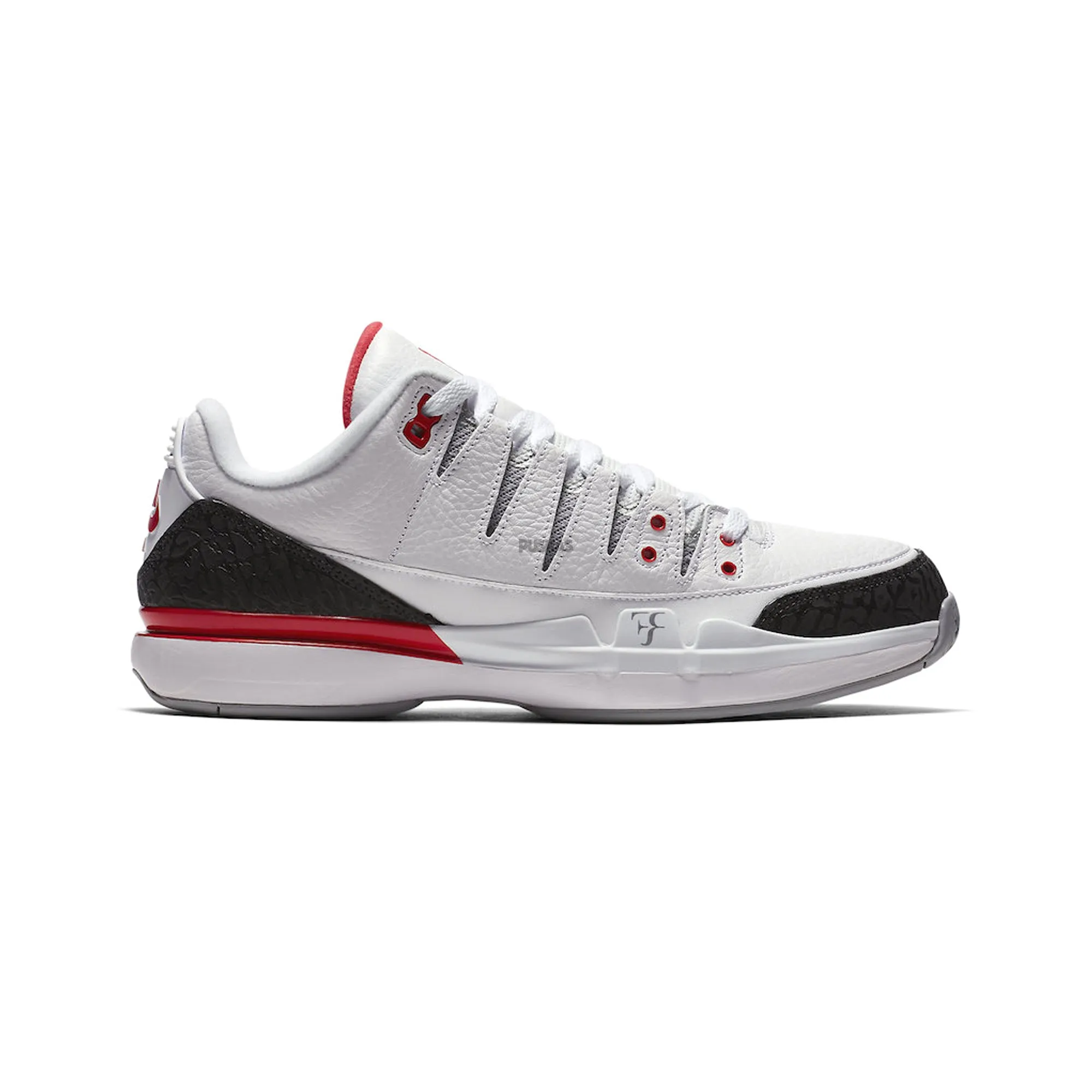 Cushioned Midsole Tech Cool Finish Nike Zoom Vapor AJ3 'Fire Red' (2017)
