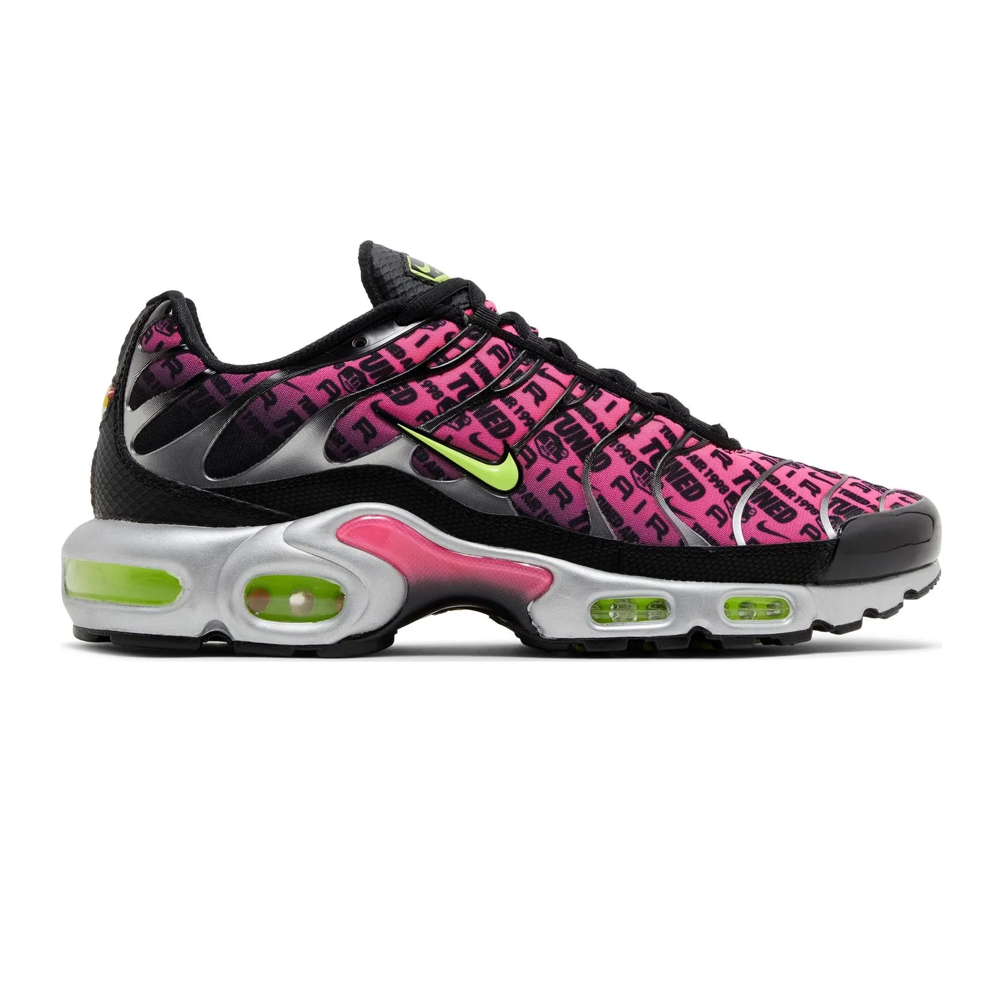 Nike Air Max Plus TN Mercurial XXV 'Hyper Pink and Volt' (2023) Stitched Detailing