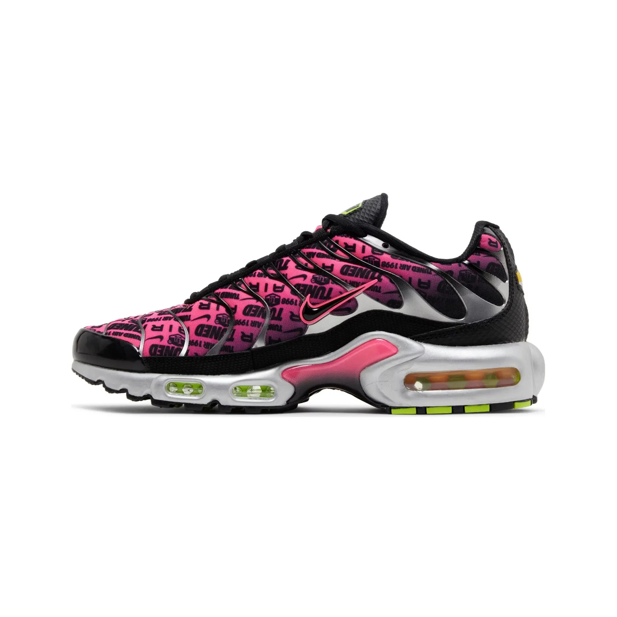 Velcro Strap Elevated arch Nike Air Max Plus TN Mercurial XXV 'Hyper Pink and Volt' (2023)