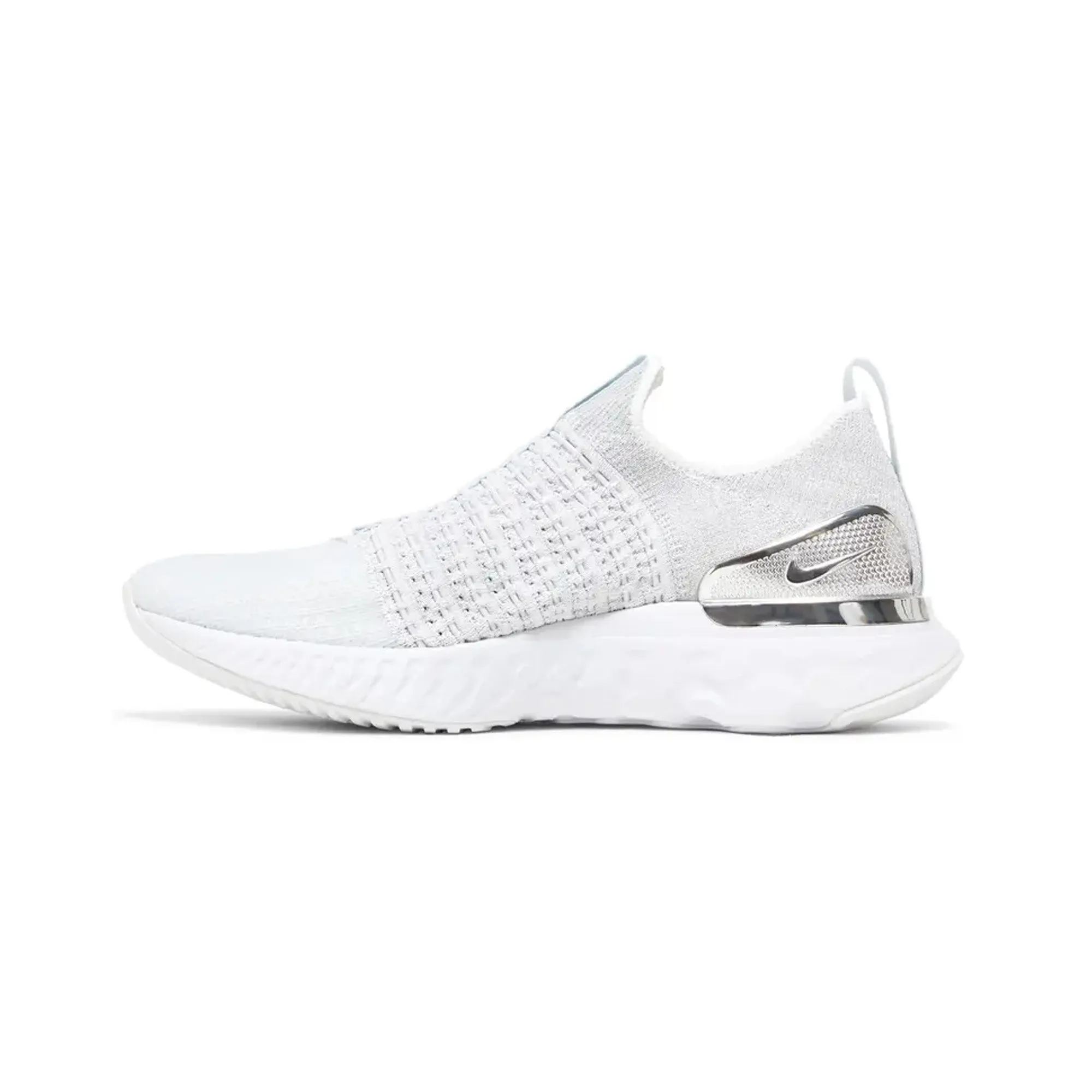 Nike React Phantom Run Flyknit Premium 'Pure Platinum White' W (2020) Eco Materials functionality