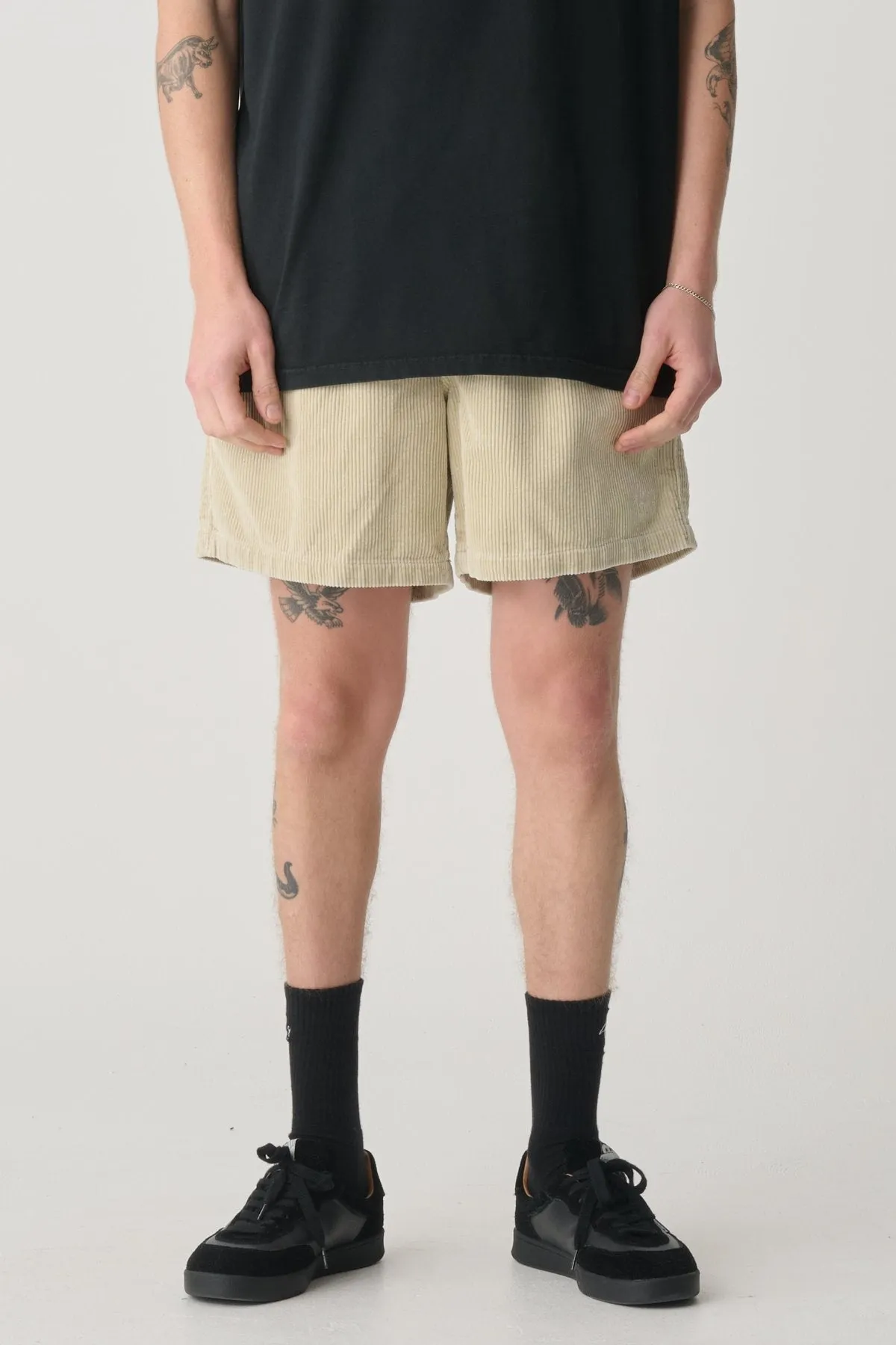 Ultra Soft Inner Layer Dynamic Motion Cord Coast Boxer Washed Sand
