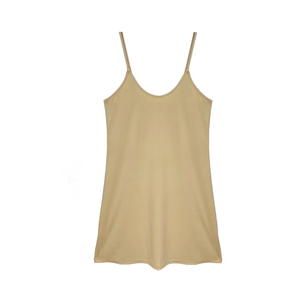 Easy Comfort Adjustable Strap Slip - Beige