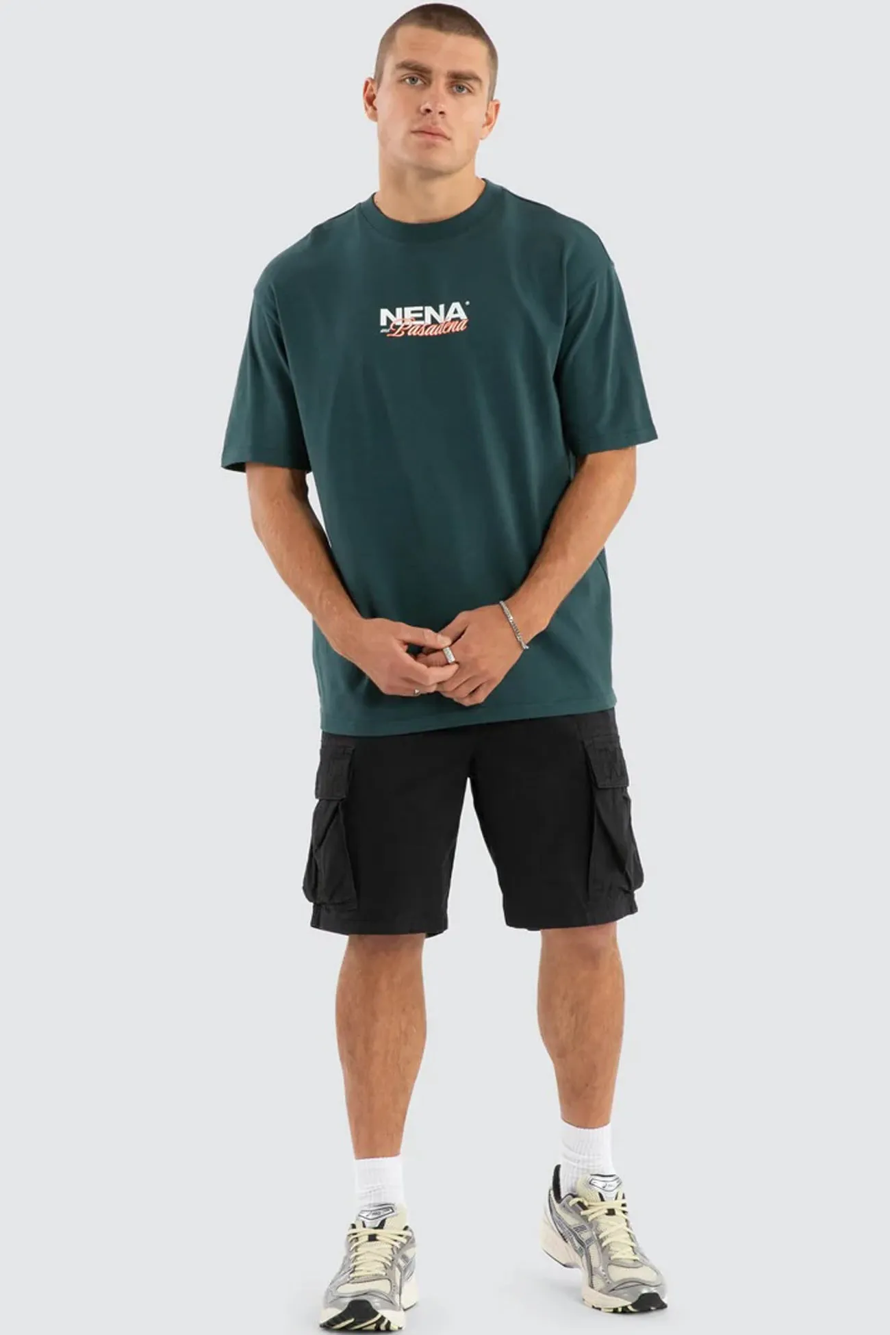 Anti Pill Surface Weighted Hem Artillery Box Fit Tee Sea Moss