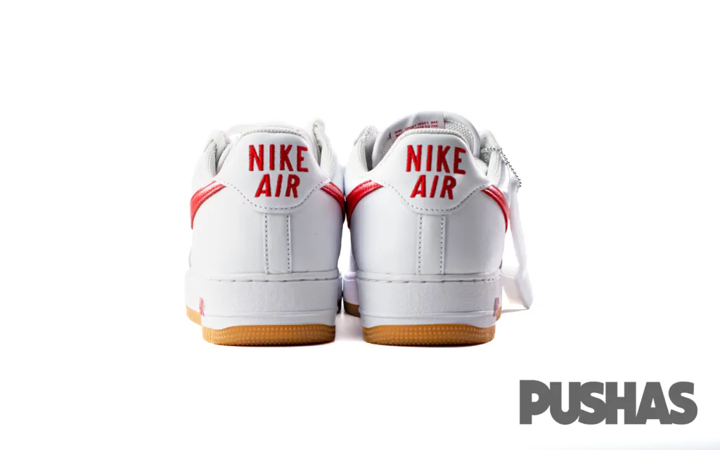 Curved Heel Construction Cushioned Collar Padding Air Force 1 '07 Low 'Colour of the Month University Red Gum' (2023)