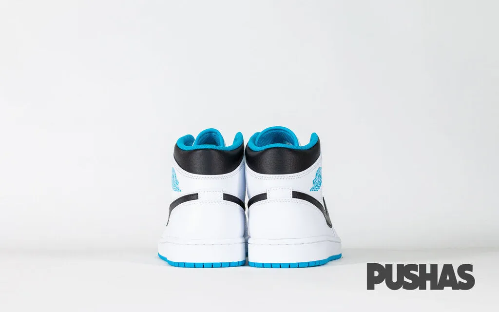 Easy Wear Low Top Style Air Jordan 1 Mid 'Laser Blue'