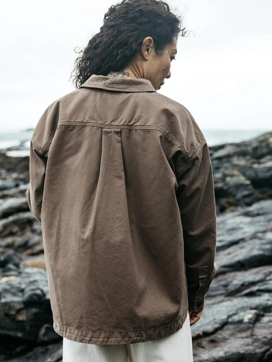 FINISTERRE GWAVAS OVERSHIRT - WOODSMOKE Sun Protection Fabric