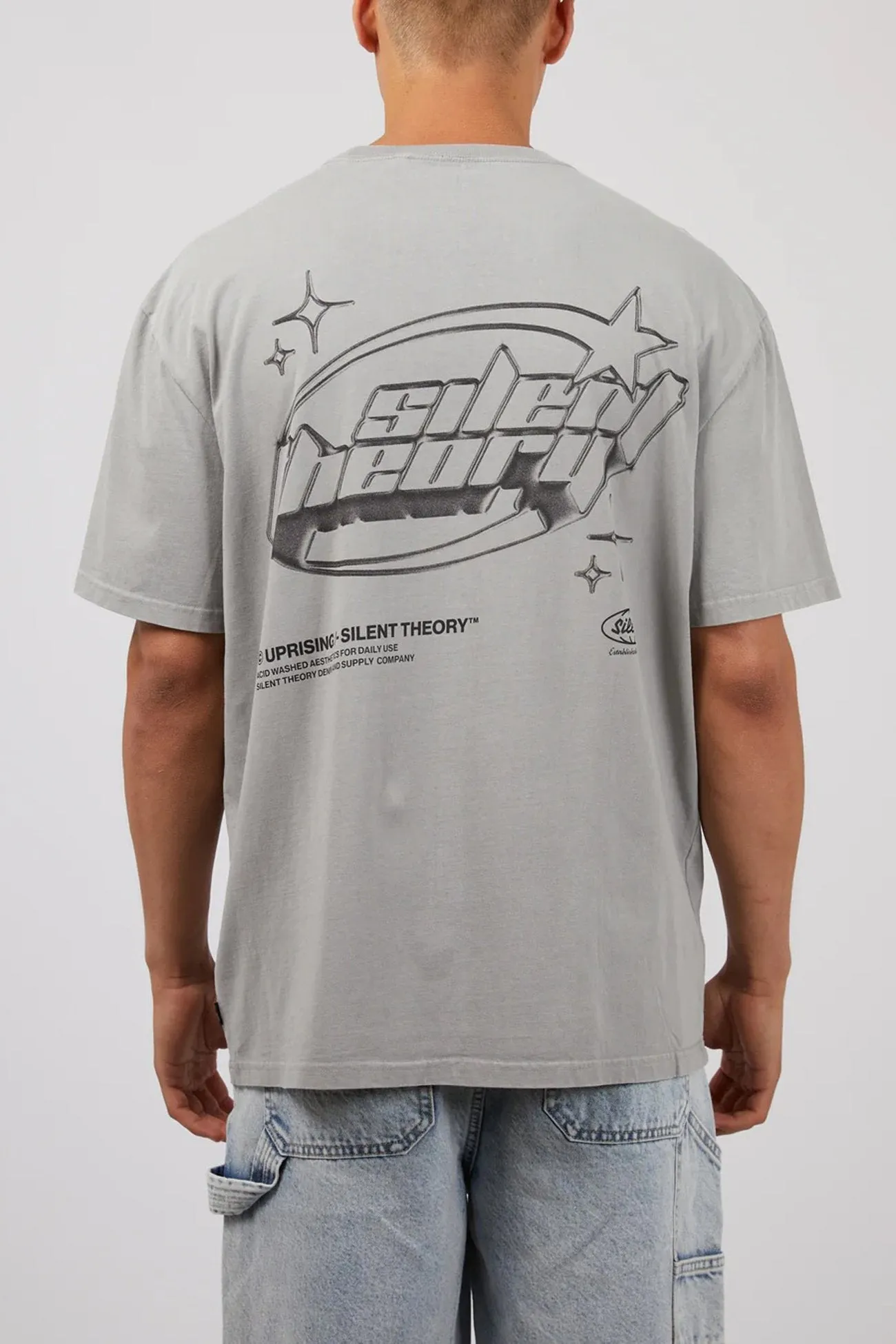 No Iron Fabric Flash Tee Grey