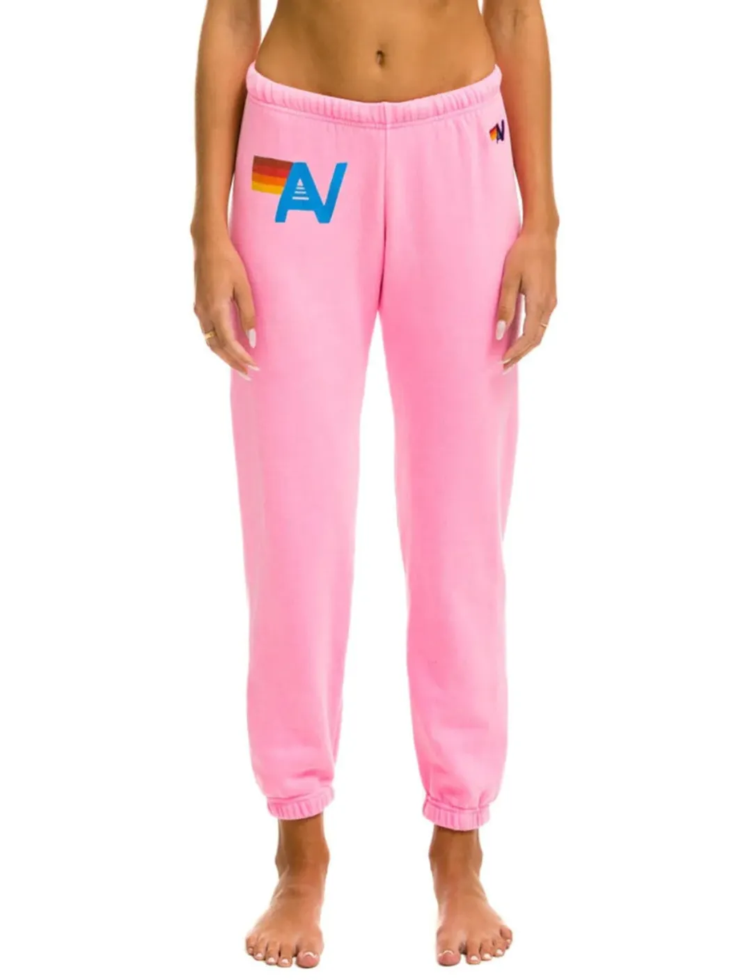 All Season Fit Logo Sweatpants, Neon Pink