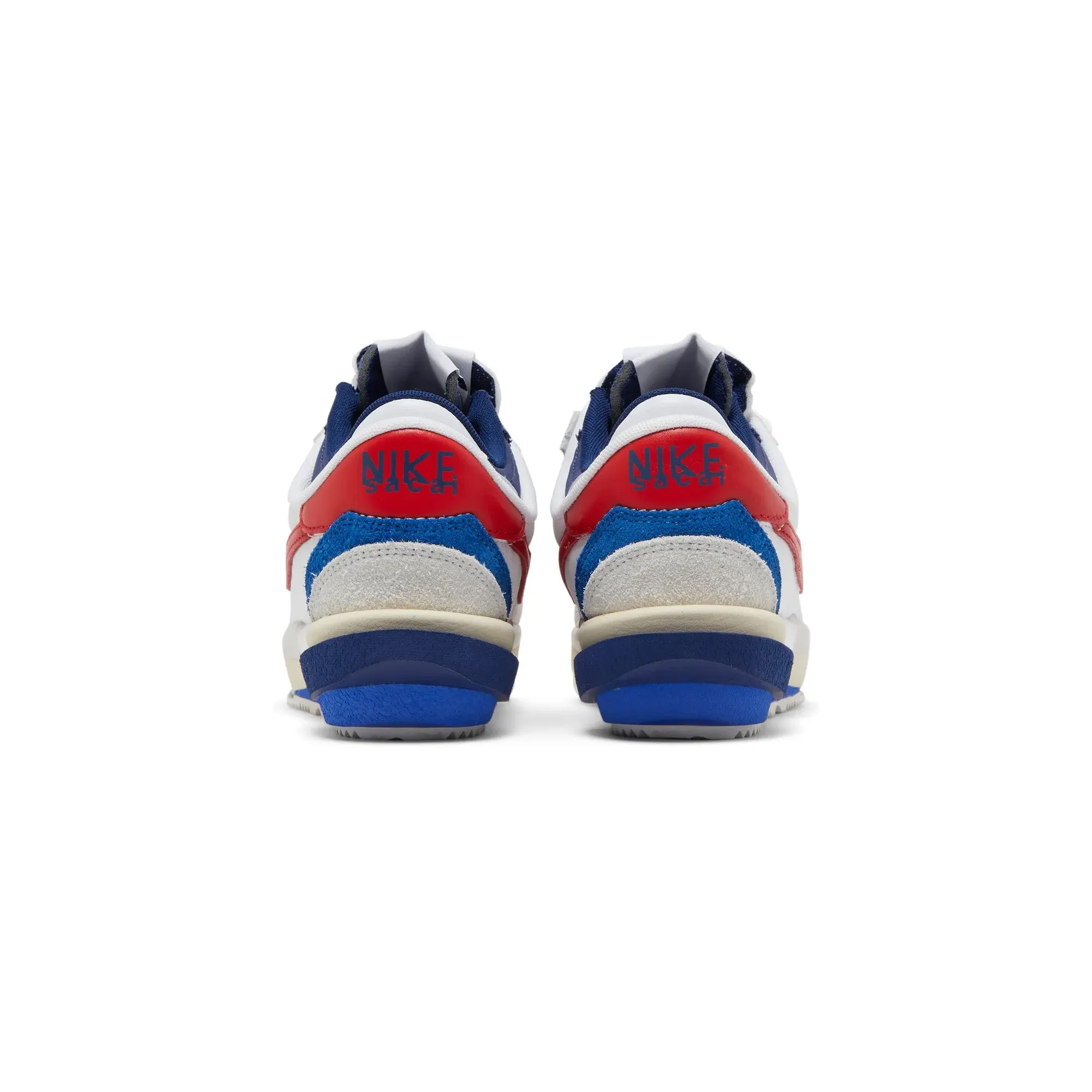 Nike Zoom Cortez SP x Sacai 'White University Red Blue' (2022) Cushioned look Retro Inspired Silhouette