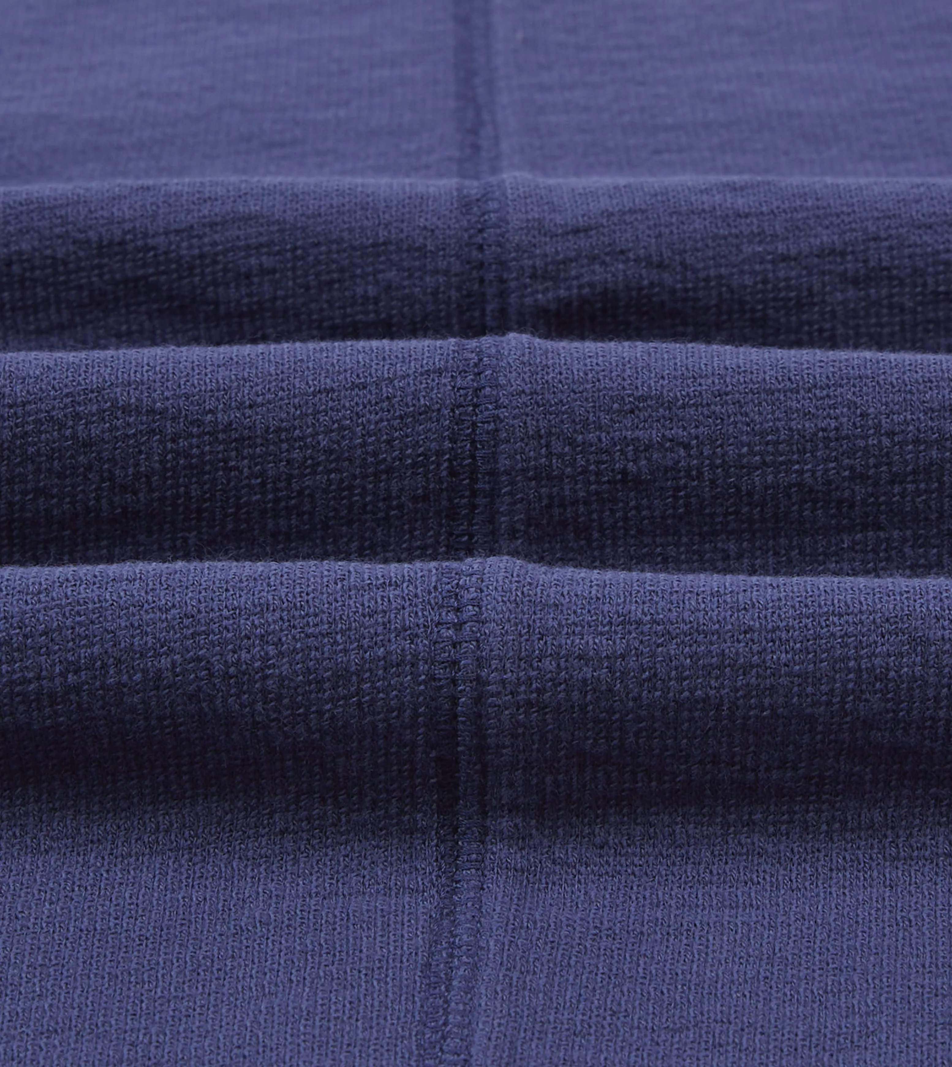 Seasonal Comfort Style Soft Texture Navy Cotton Long-Sleeve Mock Neck Hiking T-Shirt
