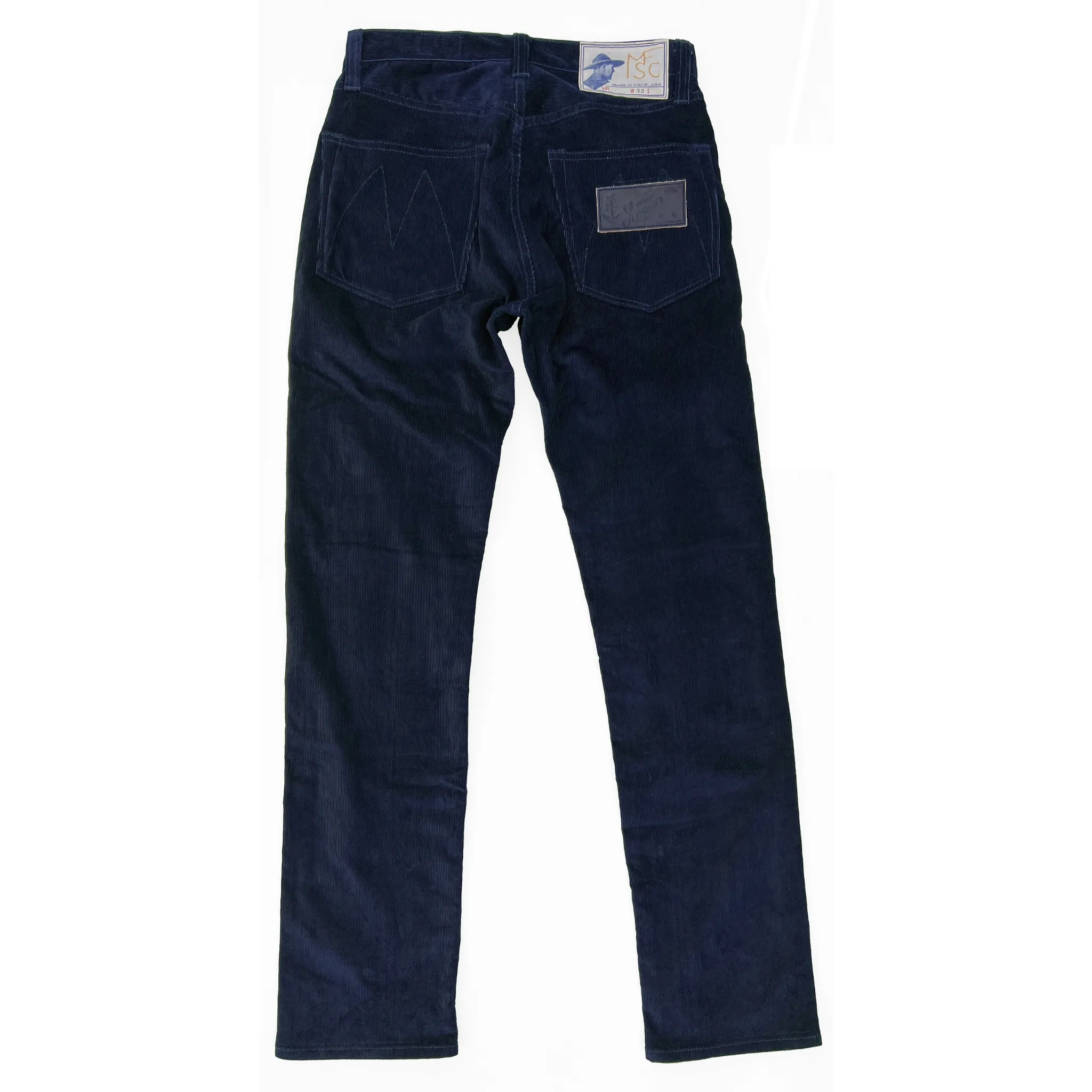 Californian Lot674 - Indigo Corduroy (Slim Leg) Functional Waist