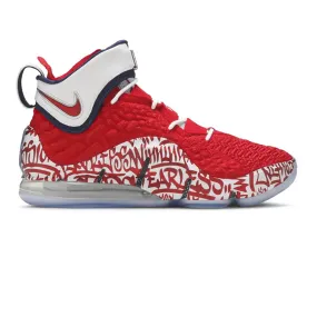 Nike LeBron 17 'Graffiti Remix Red' (2020) Stitch Down Technique