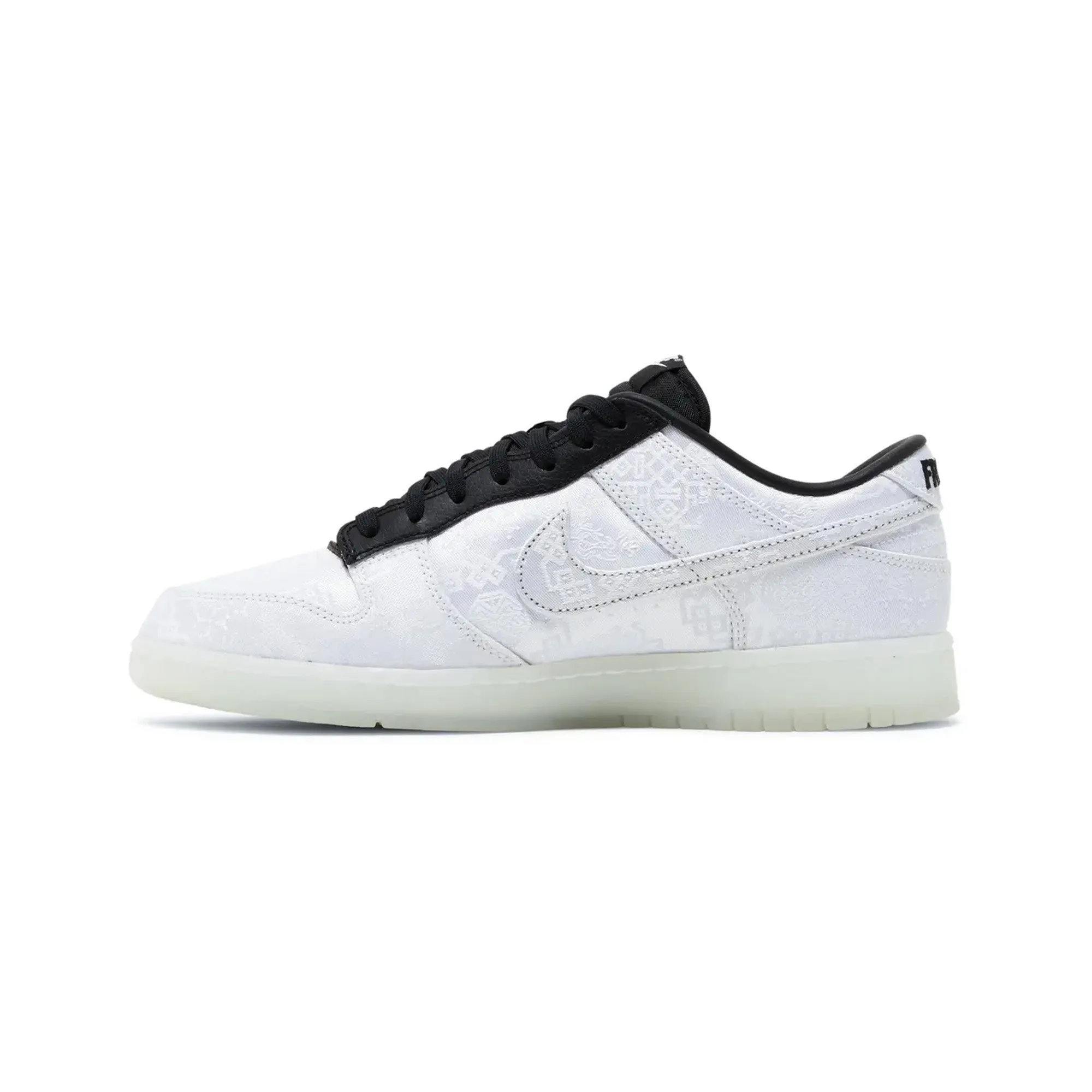 Nike Dunk Low 'CLOT Fragment White' (2023) Structured chic Lockdown Lacing System