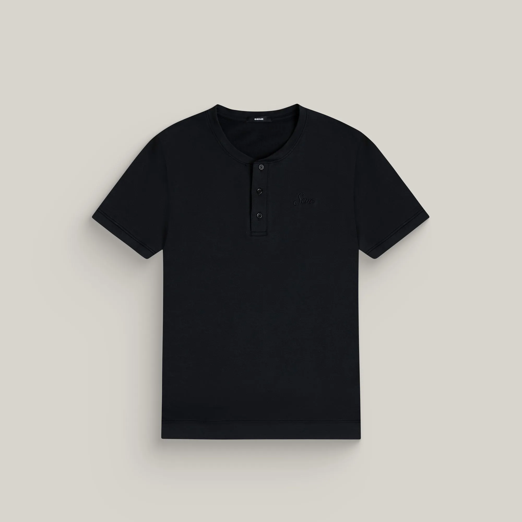Cumulus Tailored Henley Contoured Armhole Design Tailored Placket