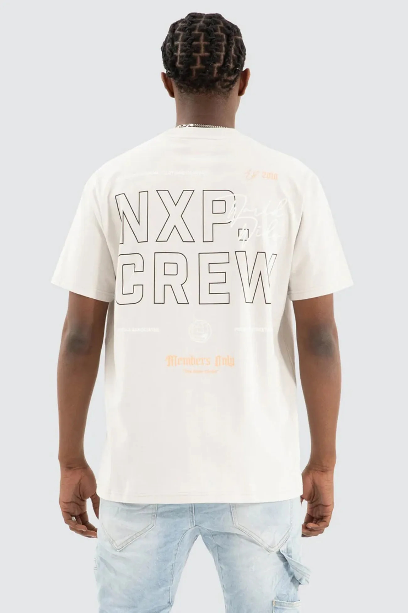 Alpha Classic Tee Glacier Grey WrinkleResistant DoubleLayeredFabric
