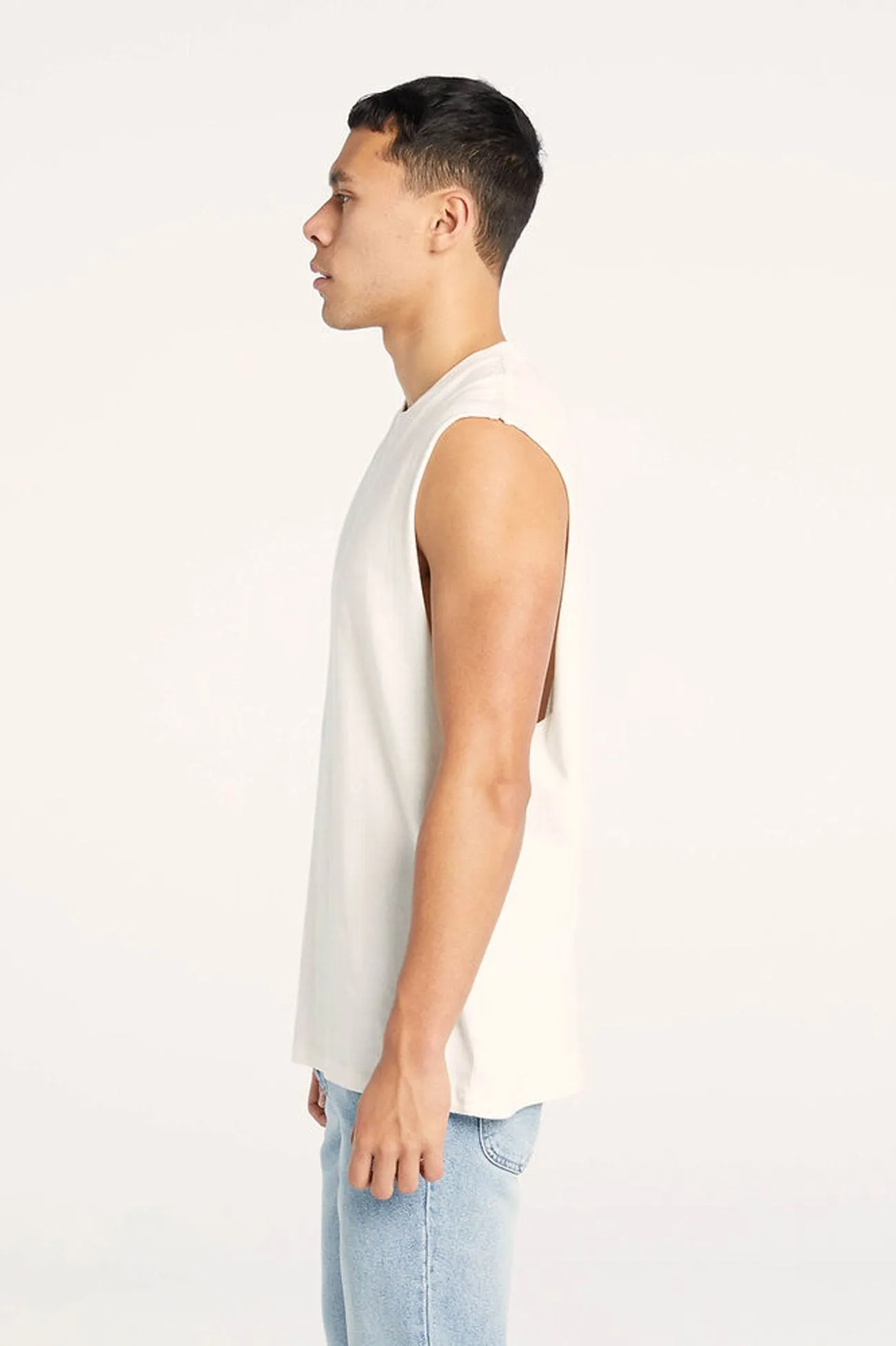Altos Muscle Vintage White TearResistant Eco Dye Process