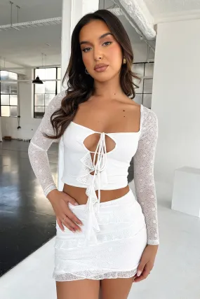 Festa Skirt - White Custom made