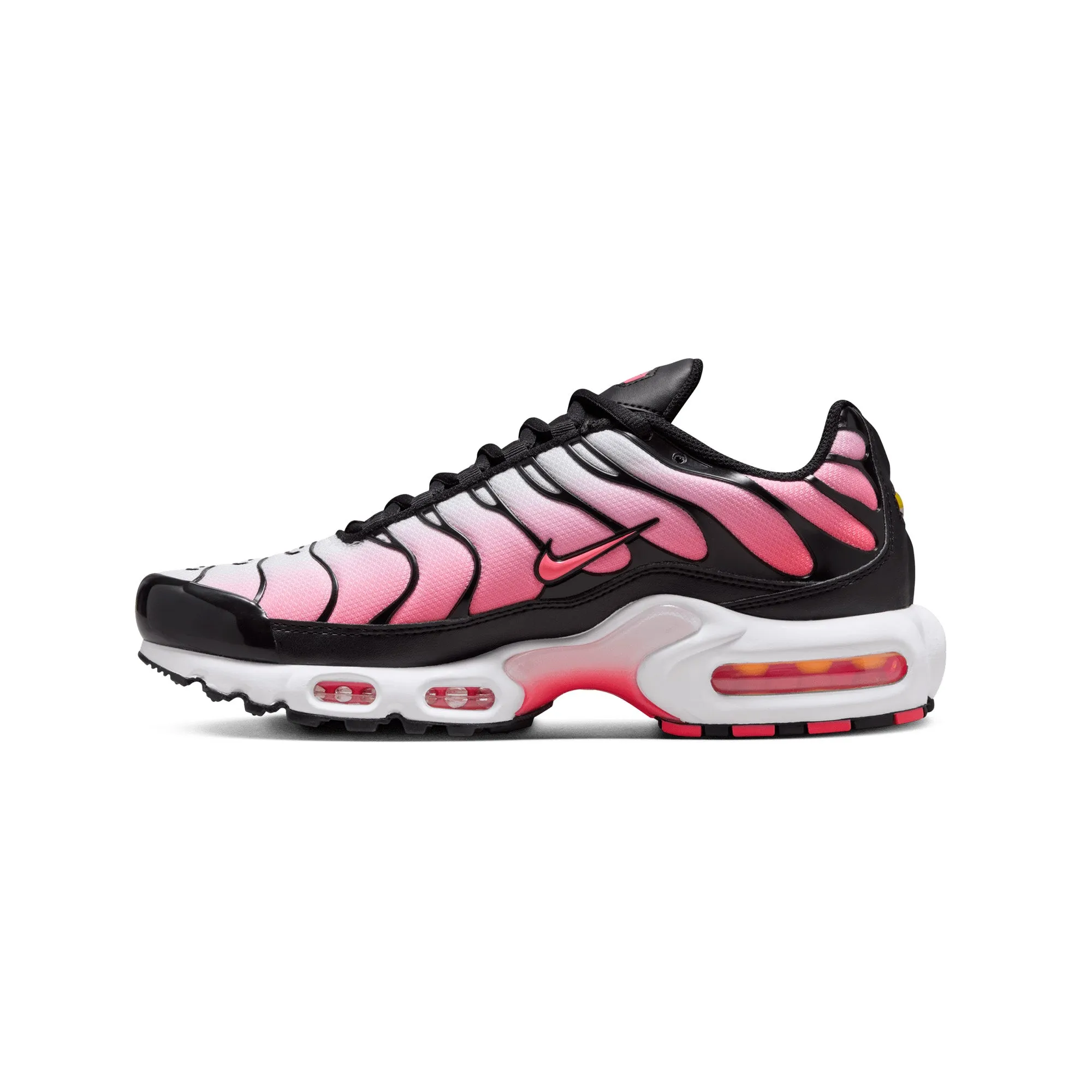 Nike Air Max Plus TN 'Black Hot Punch' Women's (2024) Impact Dispersing Compression Activated Foam