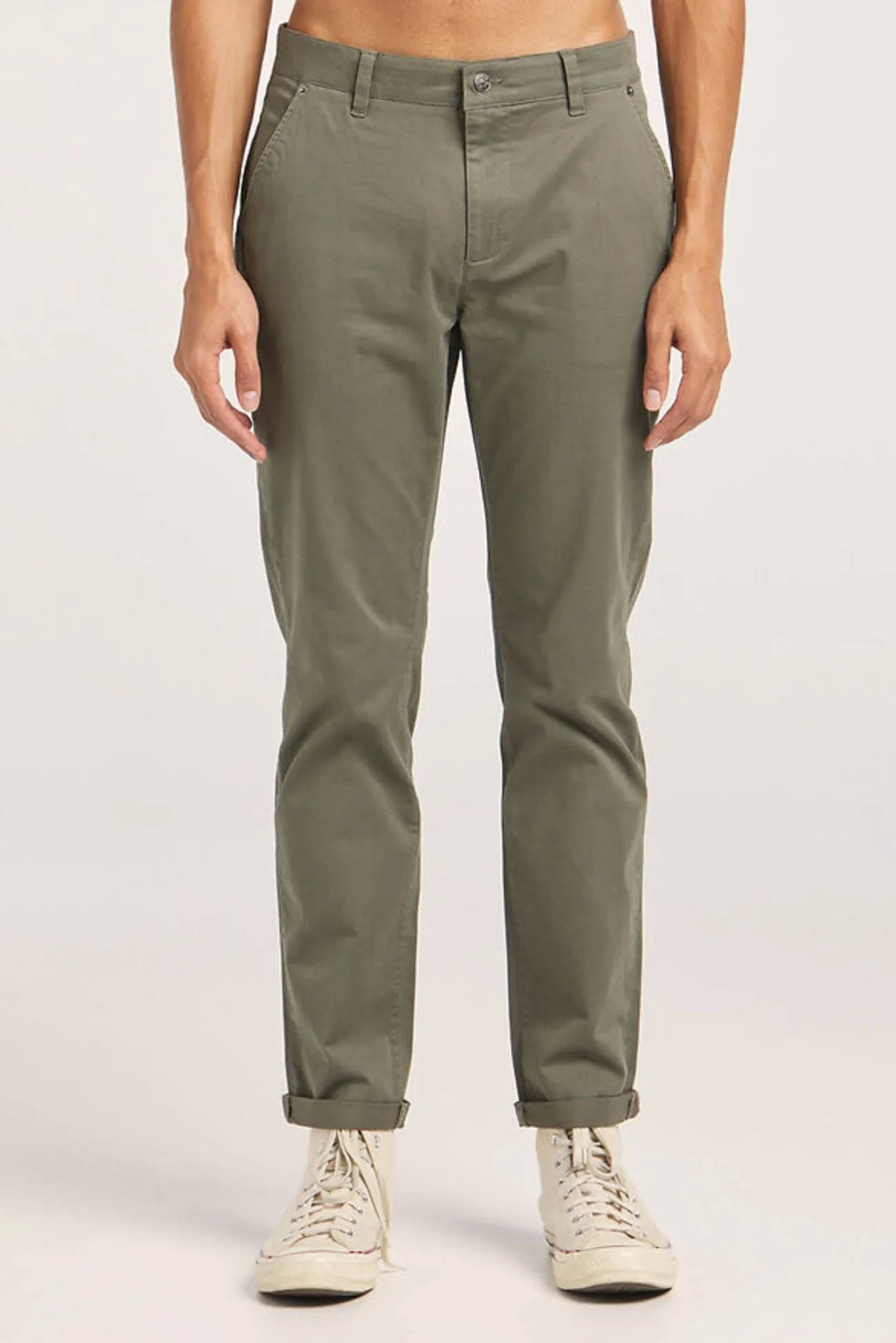 Z Stretch Chino Dark Olive Snug Fit