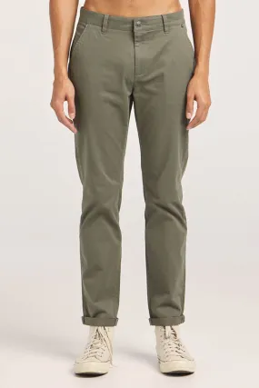 Z Stretch Chino Dark Olive Snug Fit