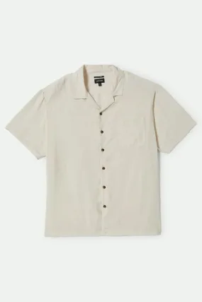 FlexibleRibbedTrims Bunker Short Sleeve Woven Shirt Whitecap