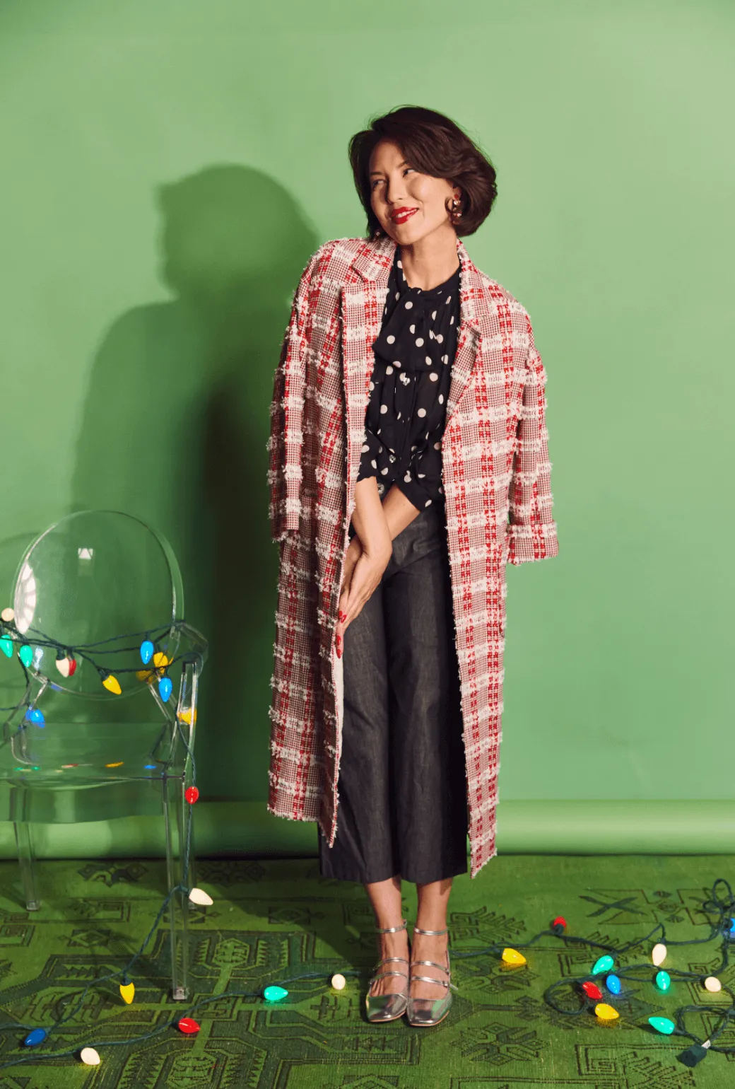 Big Bow Blouse - Polkadots Relaxed Design