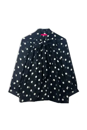Big Bow Blouse - Polkadots Microfiber Technology UltravioletProtectionFabric
