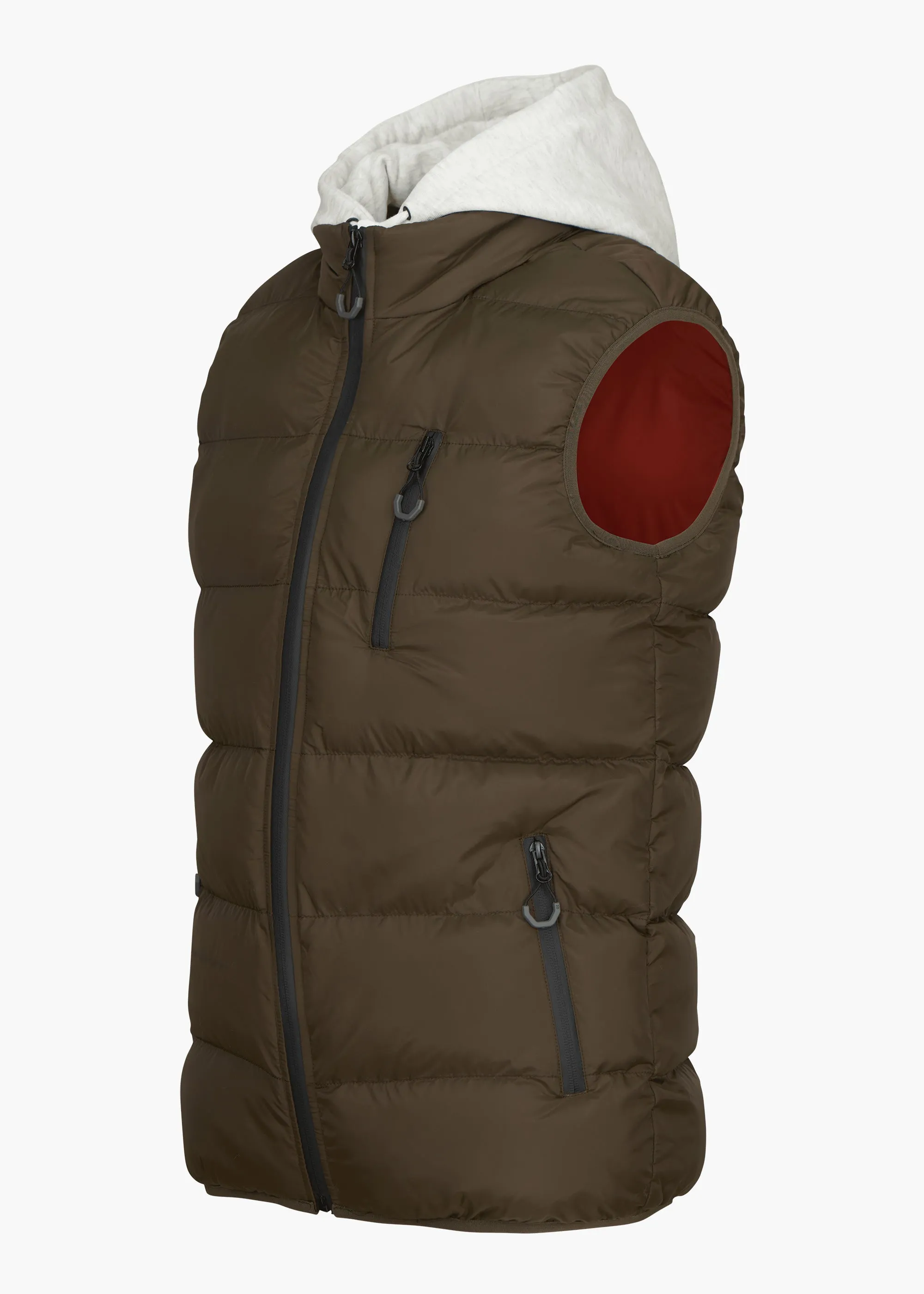 Moisture Wicking Fabric Helg Hoodie Puffer Vest