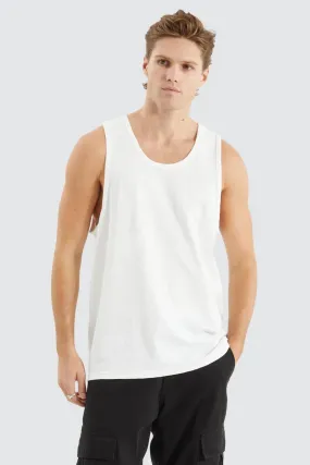 Asheville Relaxed Singlet Natural White EcoFriendly Dye MultiFunctionalDesign