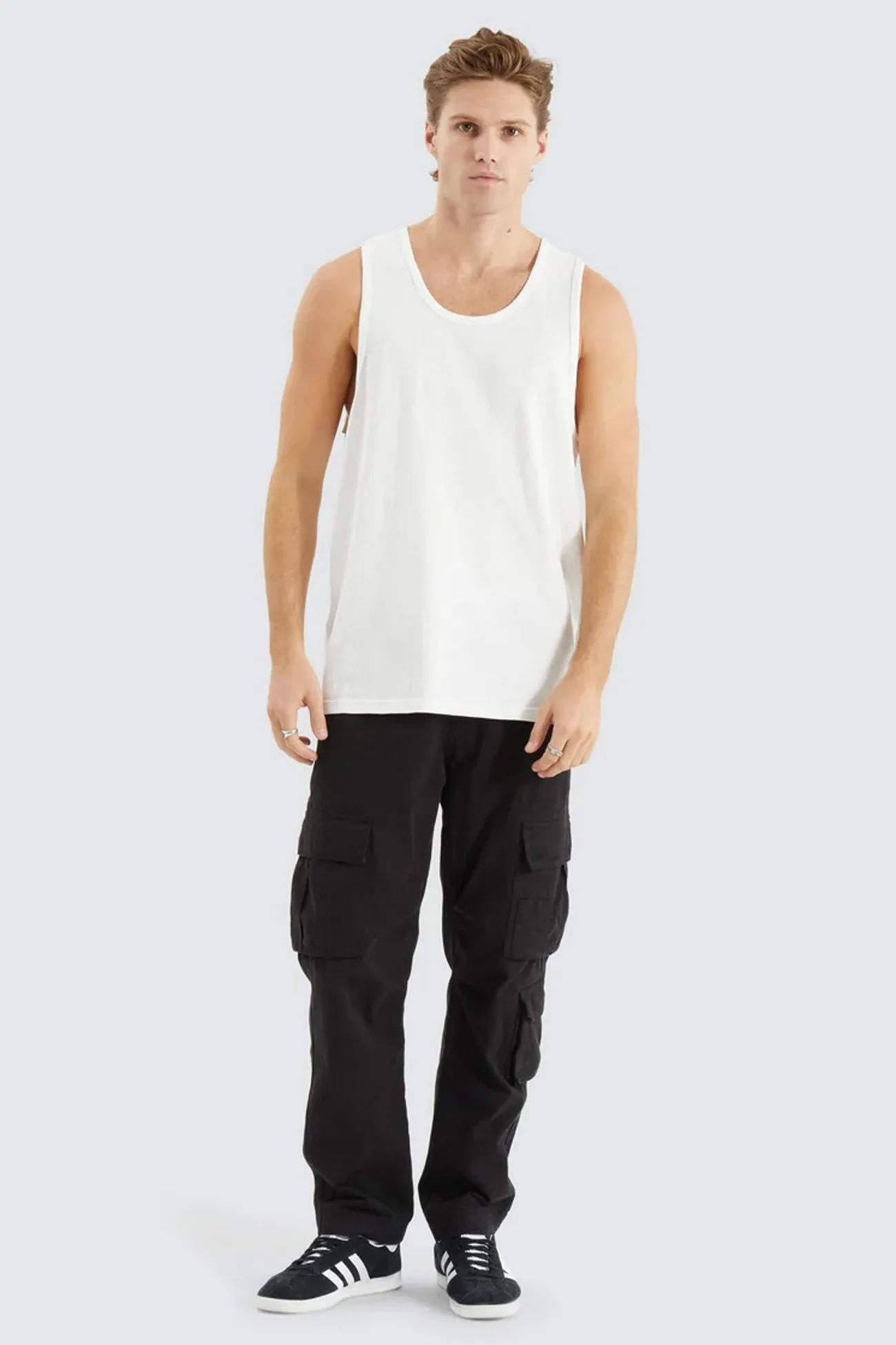 Asheville Relaxed Singlet Natural White QuickReleaseFastenings