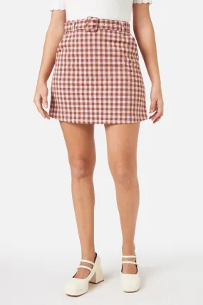 Chic Design Gelati Gingham Skirt