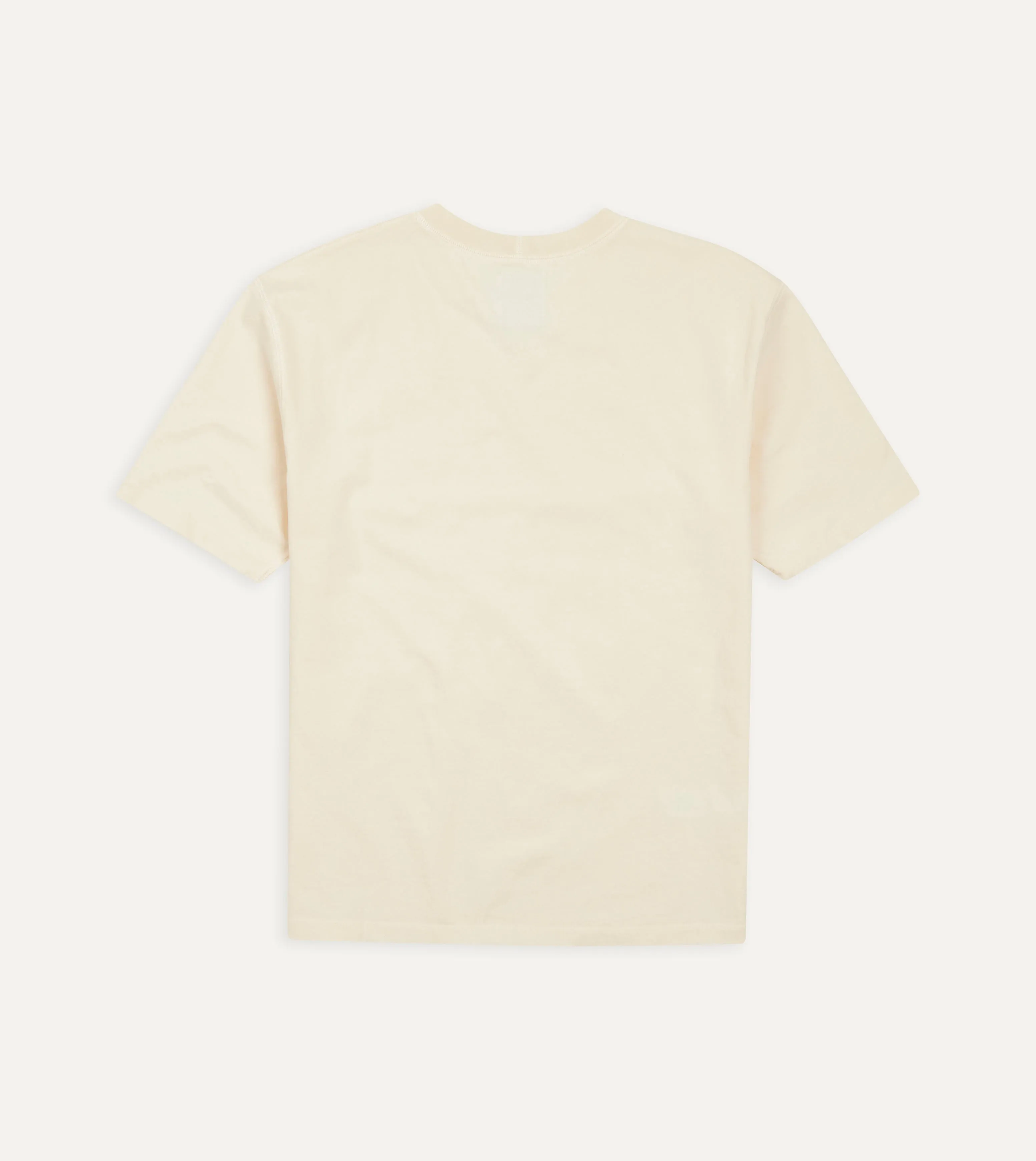 Casual Layer Wear Premium Cotton Blend Antique White Cotton Crew Neck Hiking T-Shirt