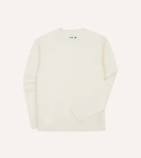 Antique White Panelled Cotton Training T-Shirt Comfy Touch