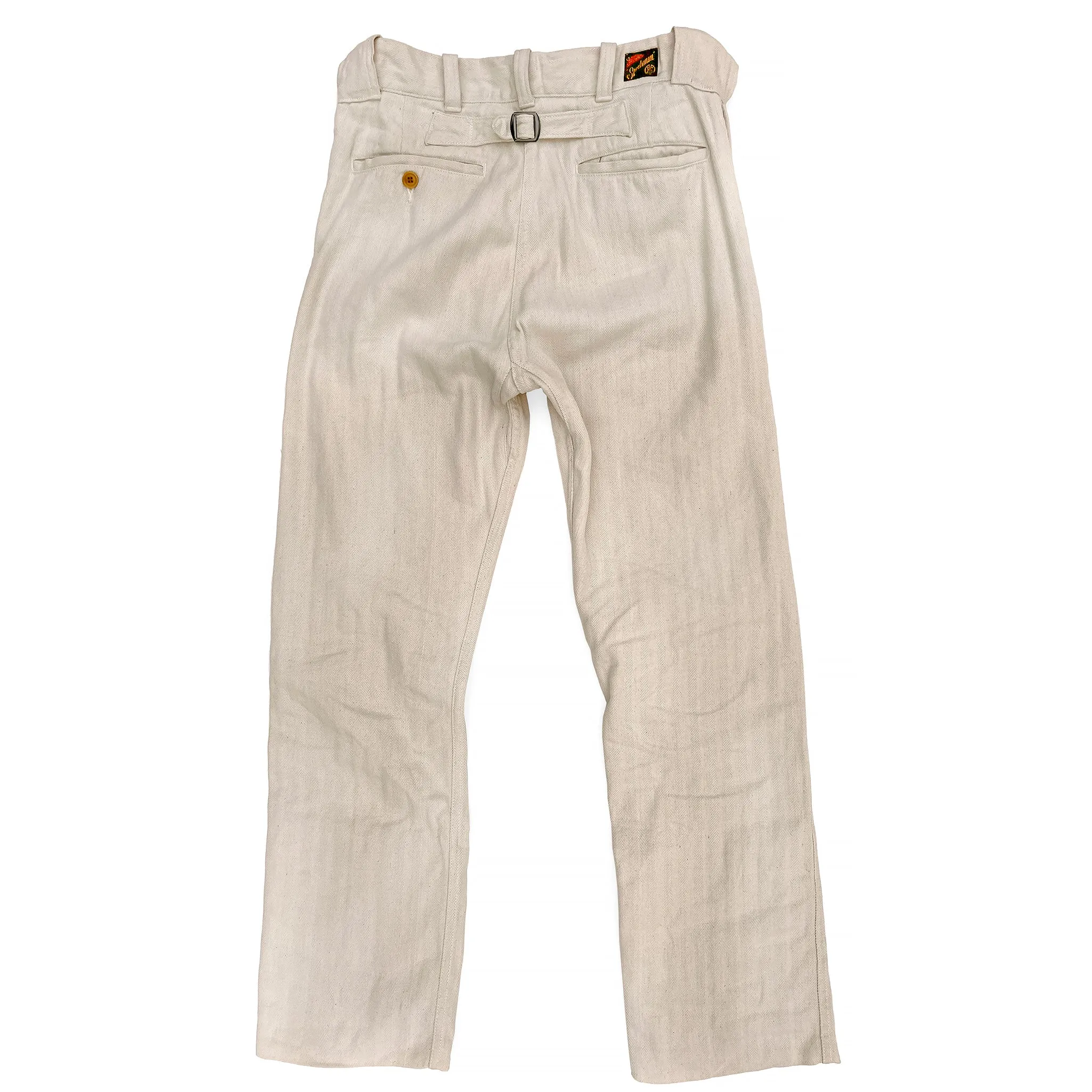 Sportsman Chinos - Ivory HBT Multi Pocket Design