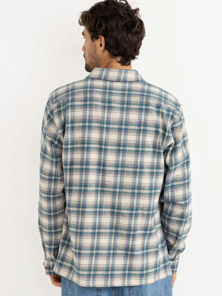Stretch Comfort RHYTHM SUR LONG-SLEEVE FLANNEL - NATURAL