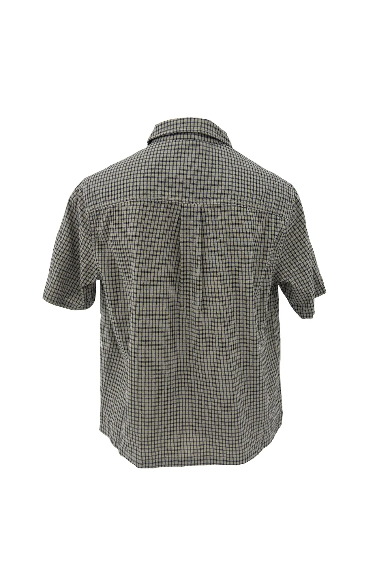 Boxcutter Shirt Ecru Check Anti Odor Finish