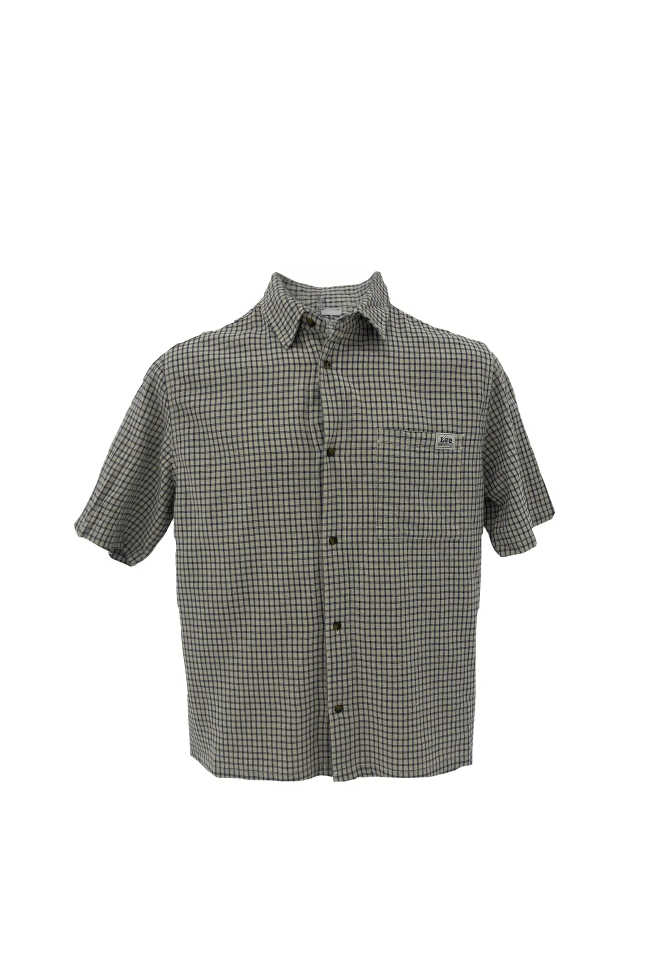 TaglessCollars Boxcutter Shirt Ecru Check