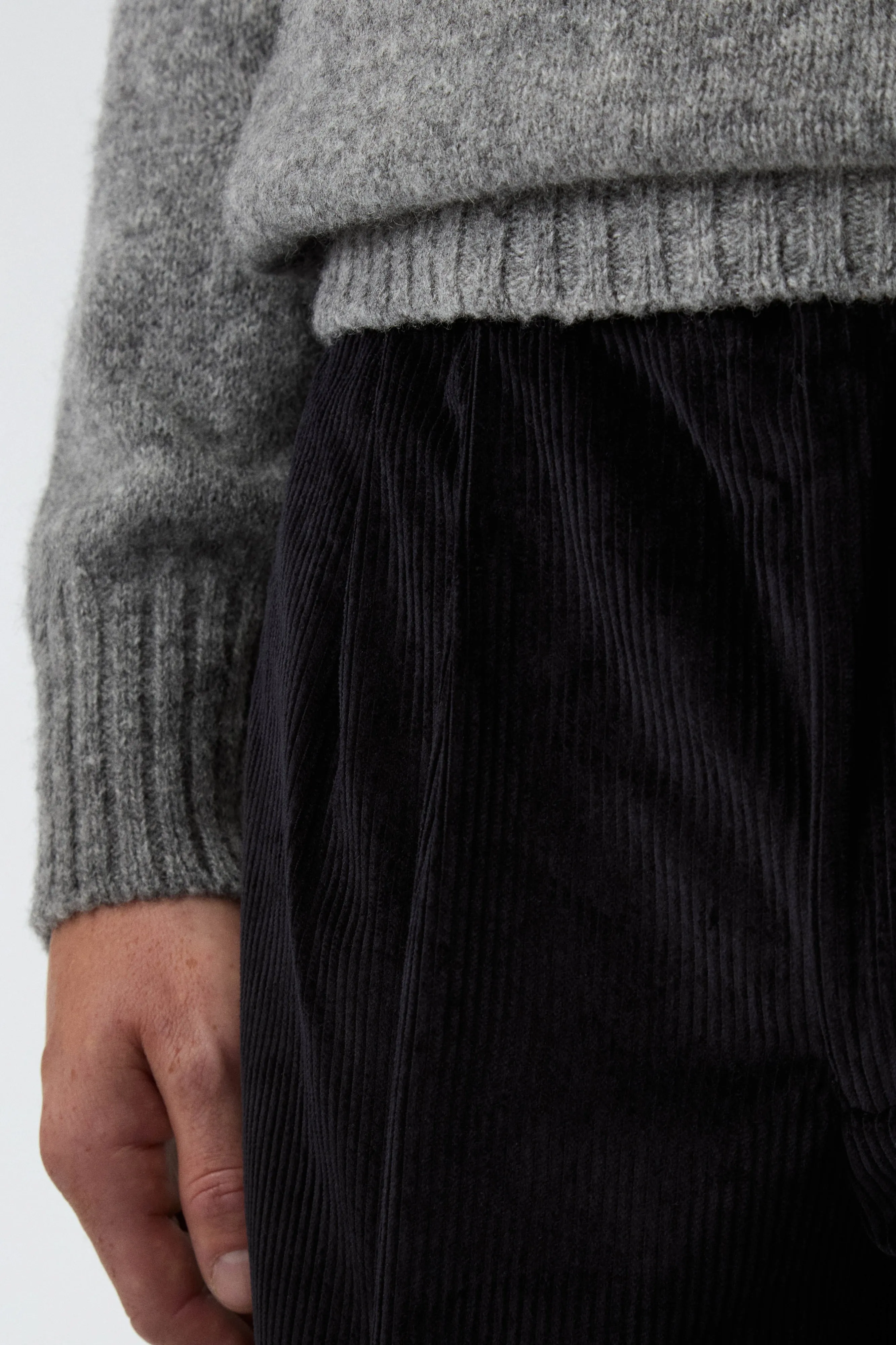 FlexibleMobility Yoga Ready Antonello Corduroy Trousers - Black