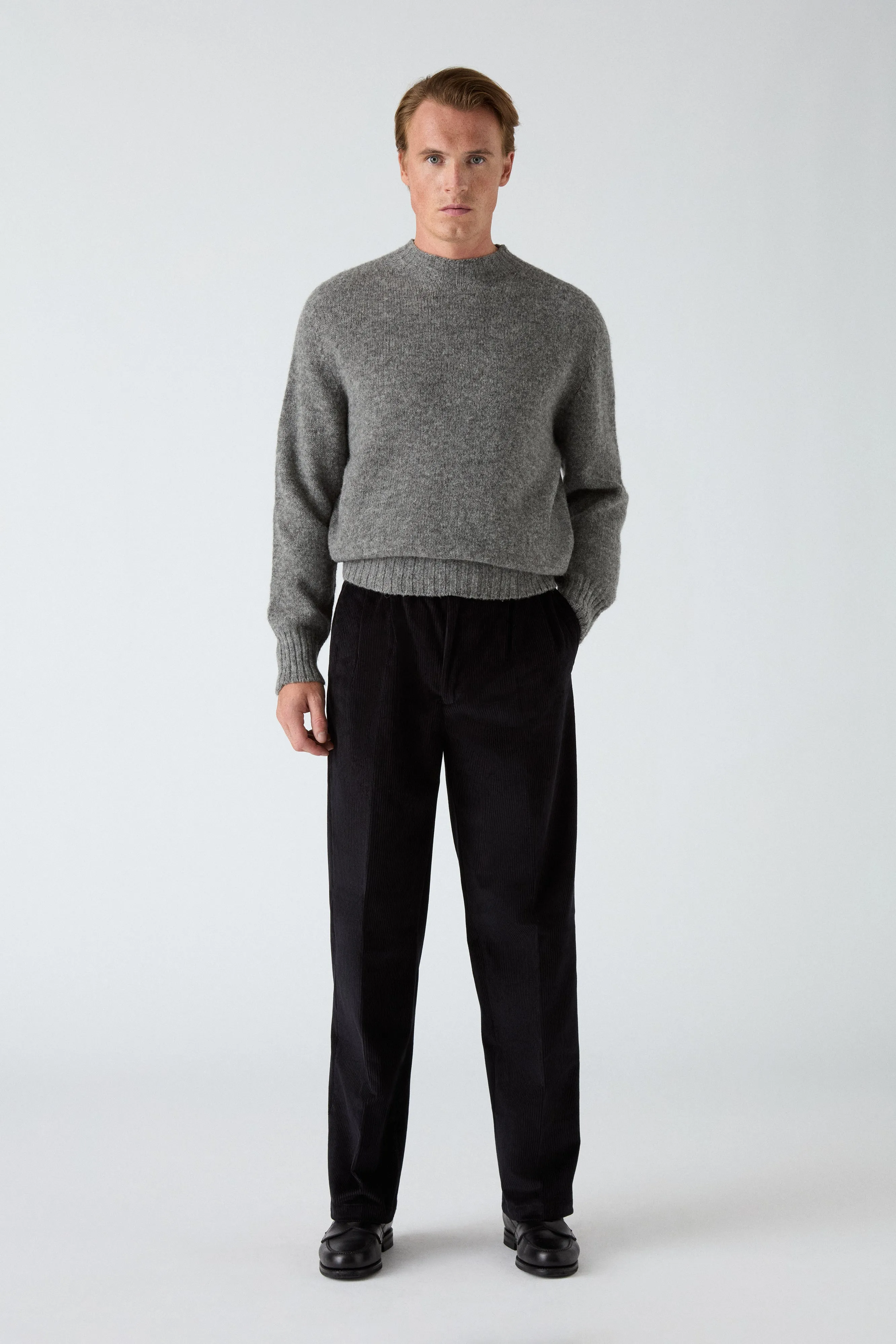 All Day Wear Antonello Corduroy Trousers - Black