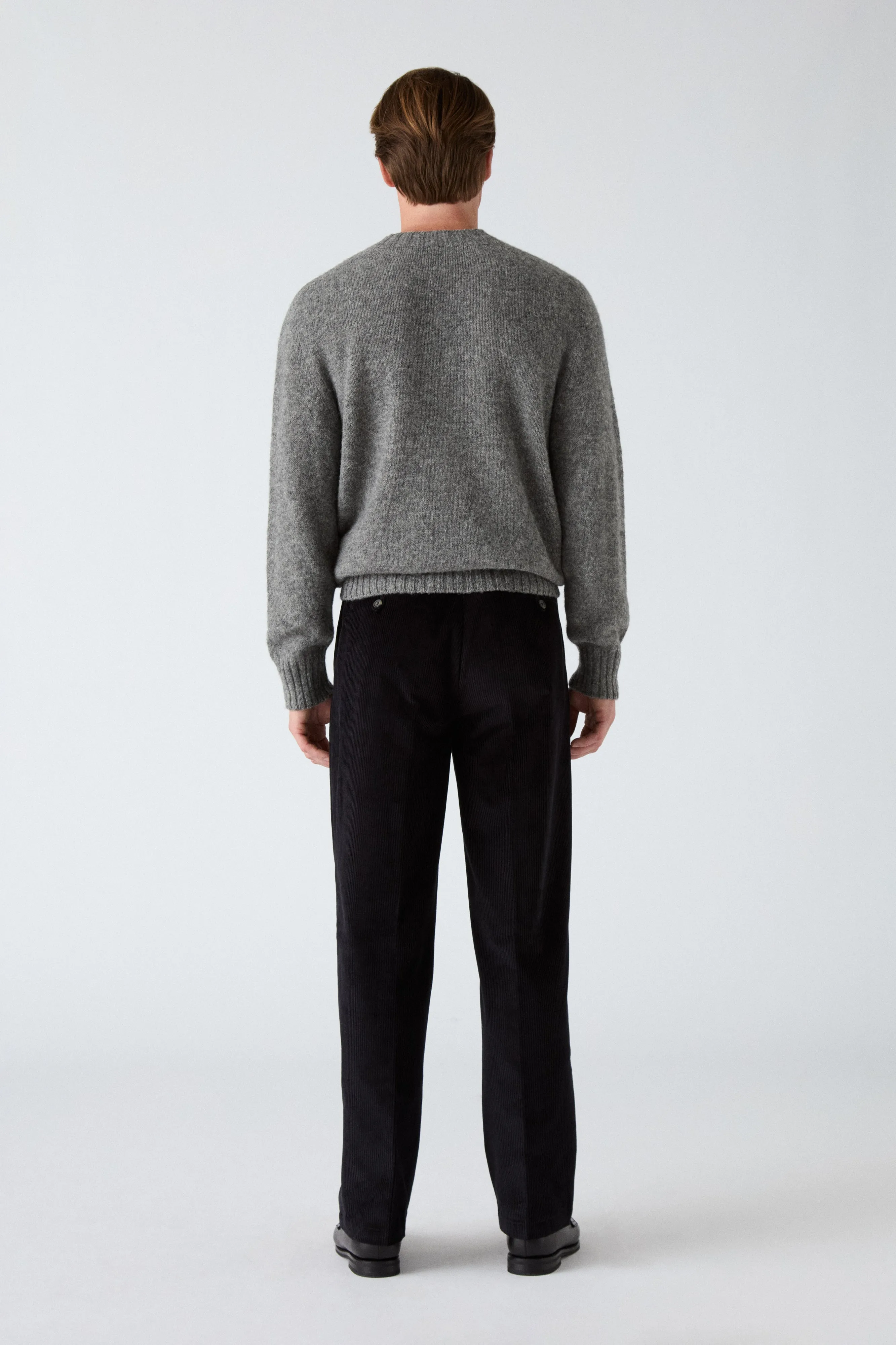 Flex Movement Anti Pilling Treatment Antonello Corduroy Trousers - Black
