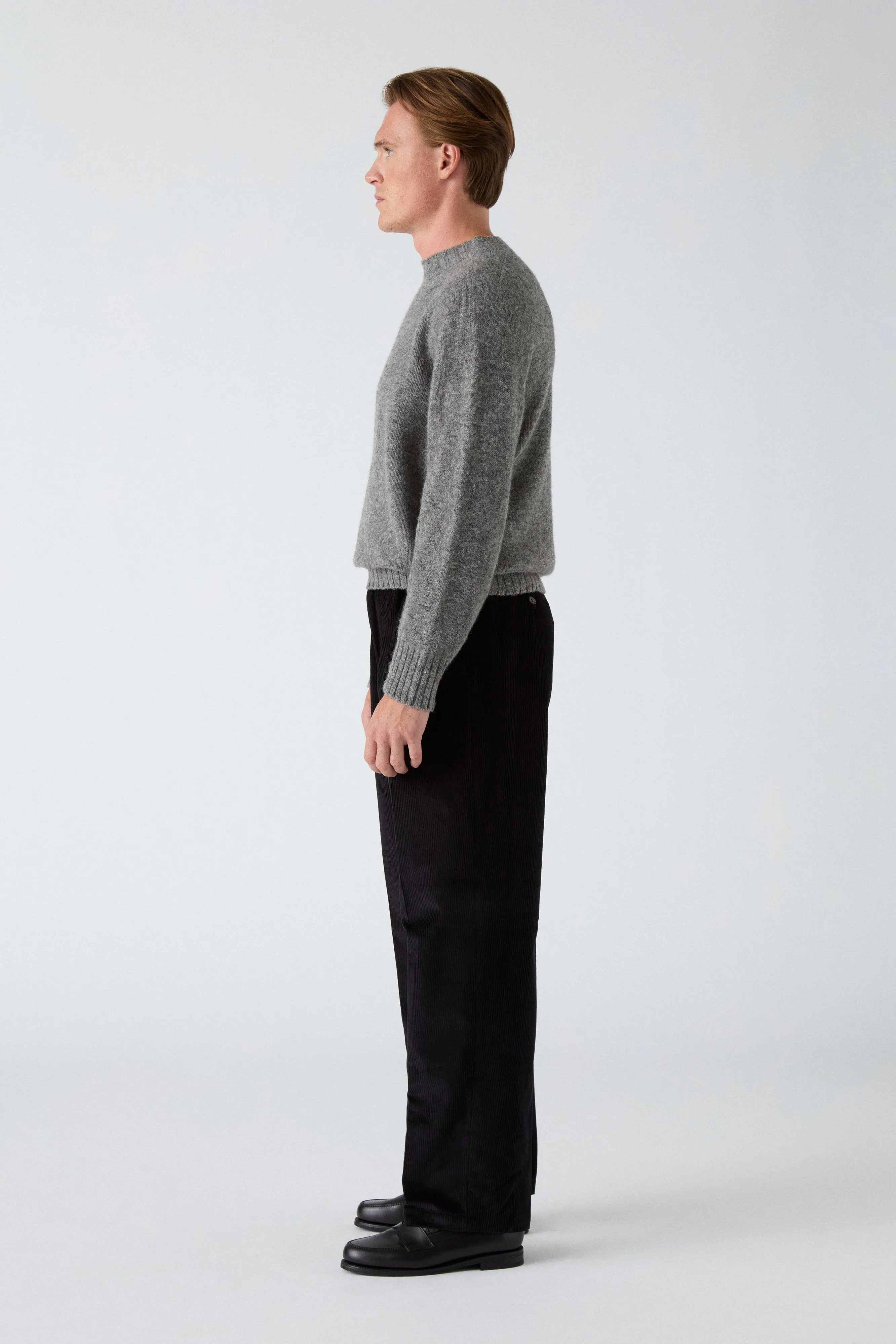 Antonello Corduroy Trousers - Black Cold Weather Gear