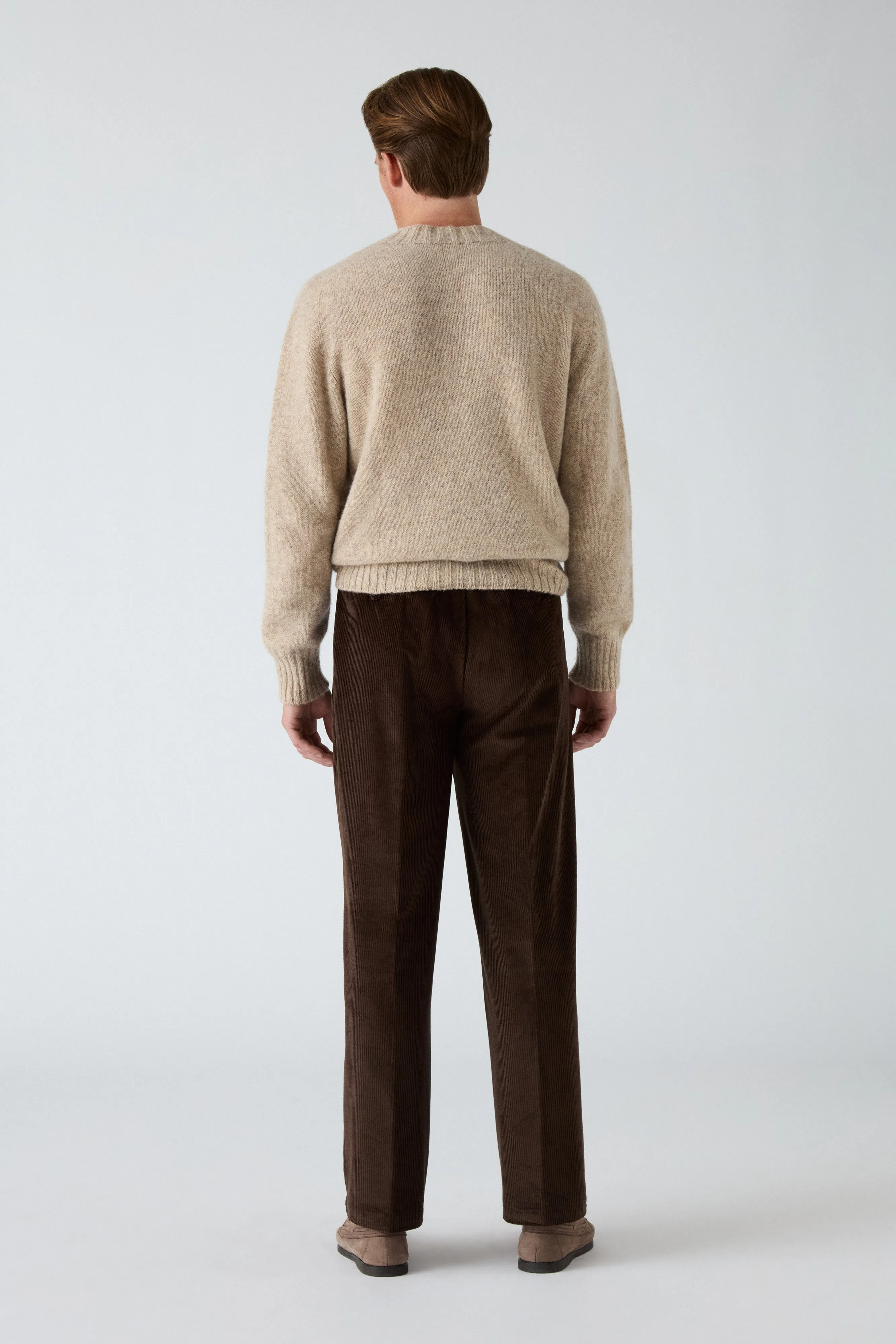 Antonello Corduroy Trousers - Brown Casual Active All Day Wear